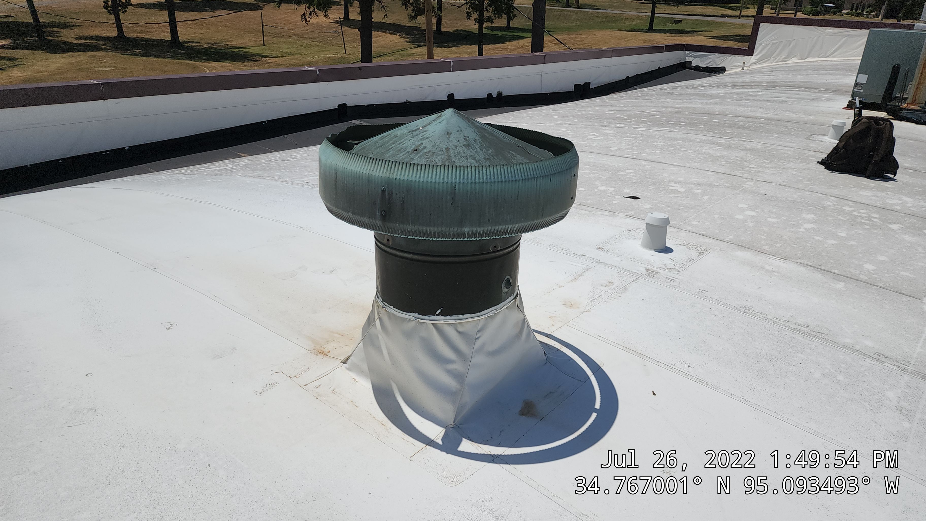 Choctaw Nation Healthcare Center - White Building by Hostetler Roofing