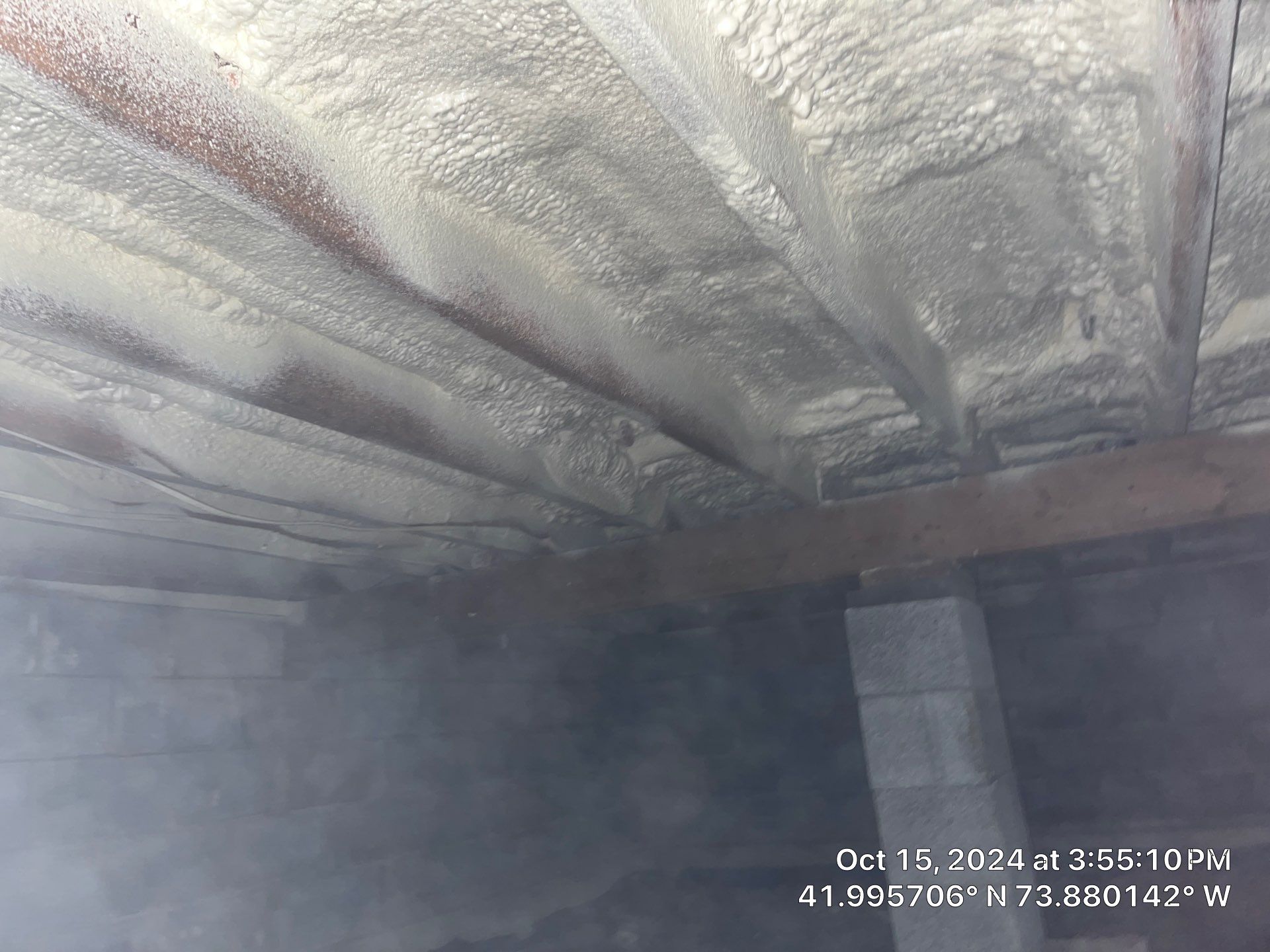 Attic Insulation using open cell spray foam by NYS Foam & Energy