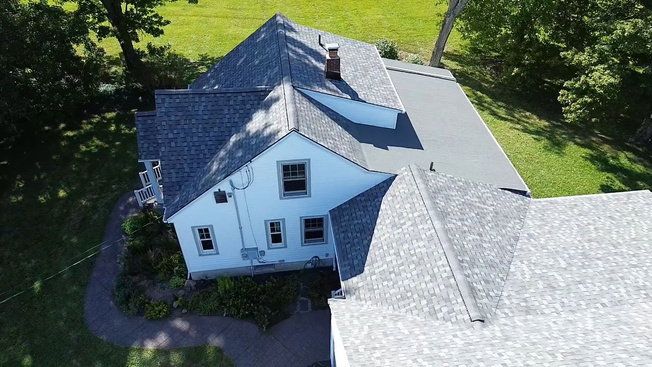 Atlas Pinnacle, Color, Coastal Granite, Drip Edge, Color, Black by Eagle Eye Roofing