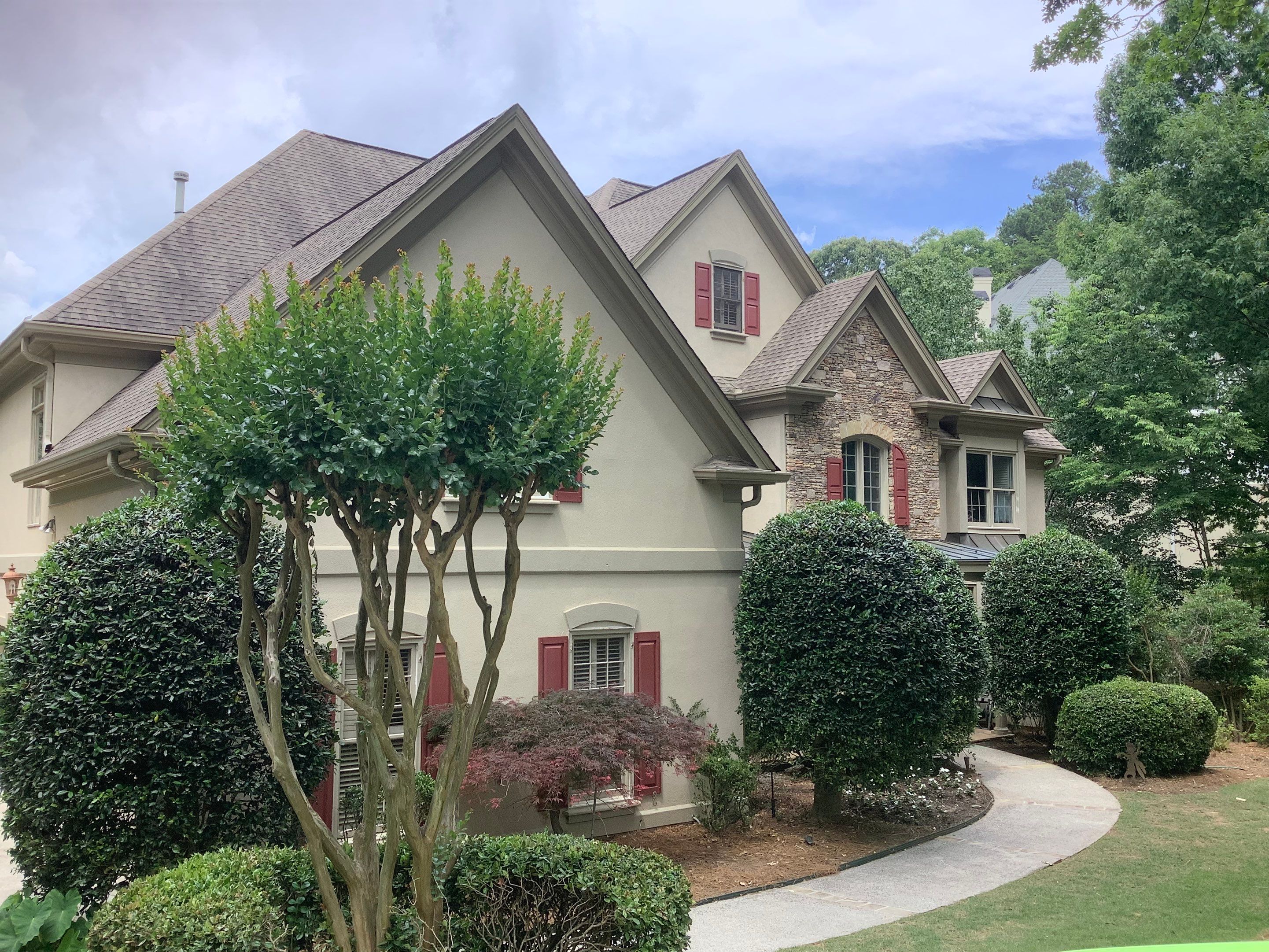 Exterior Painting and Shutter Refresh for a Roswell Stucco Home by Swift Home Renovations
