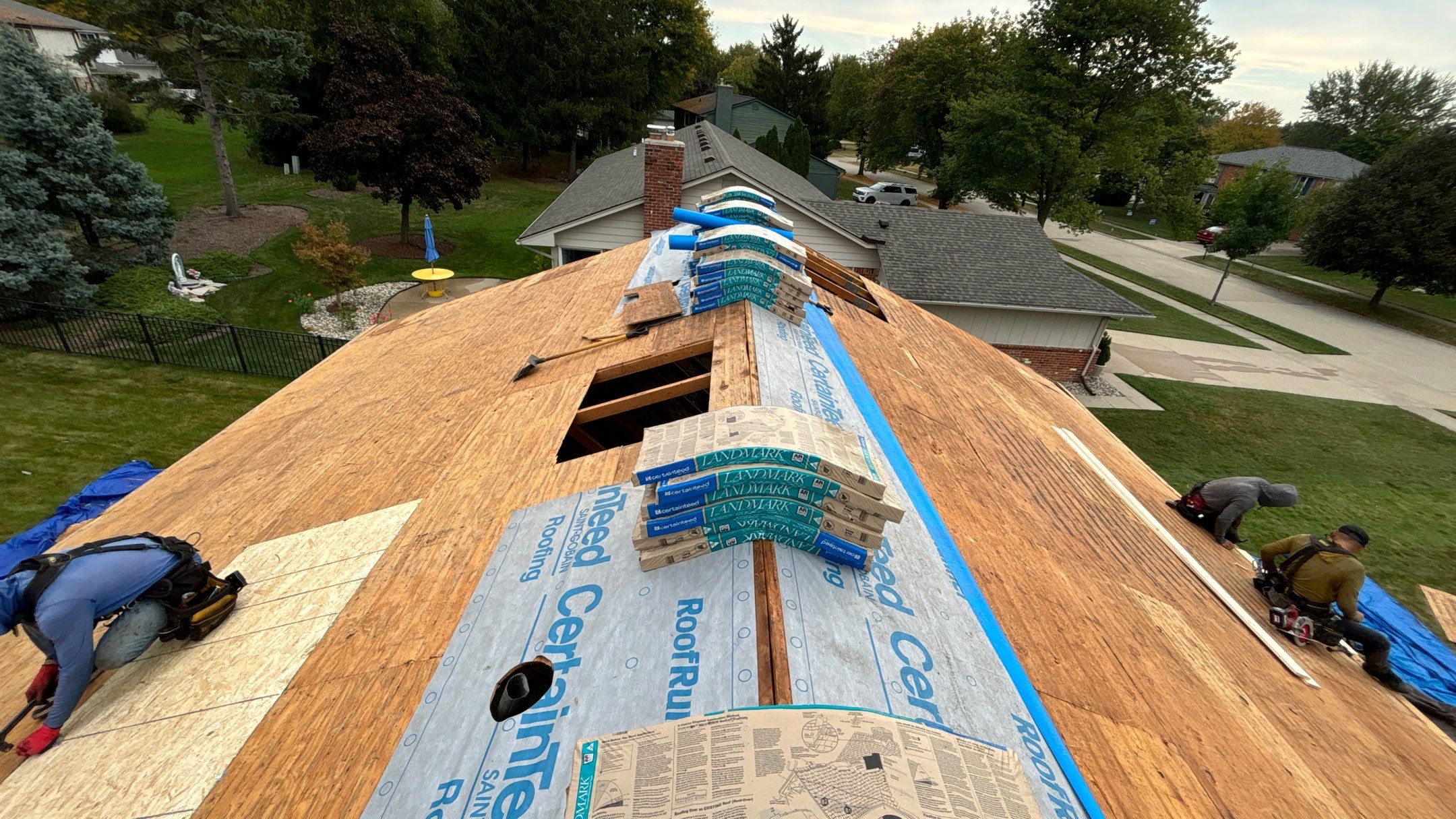 Roof Replacement using CertainTeed Landmark by 180 Contractors