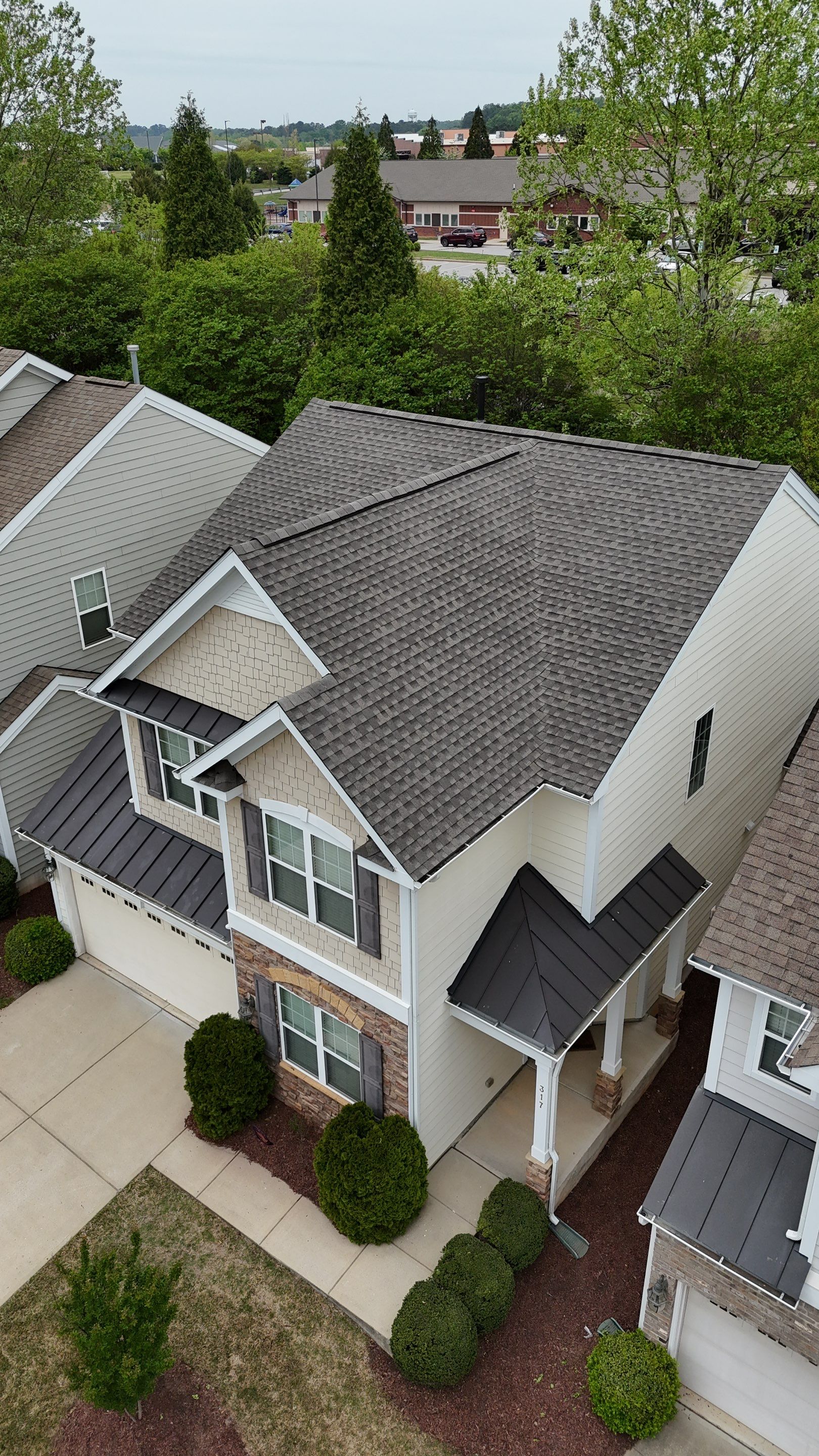 GAF Timberline HDZ Weathered Wood - New standing seam metal roof by Pro Performance Roofing