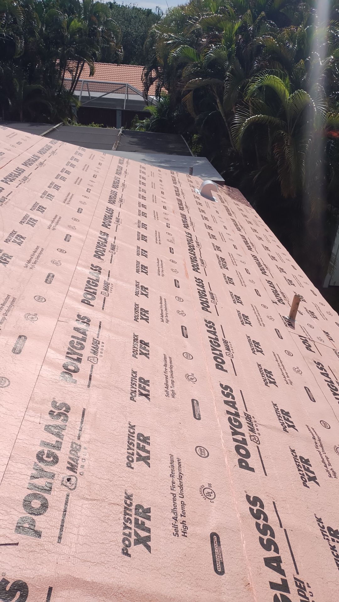 Residential Roofing Installation using 1" Nail strip metal roof by BLUES BROTHERS ROOFING