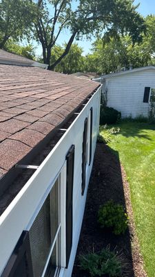 Completed gutter protection installation in Elgin, IL 60123