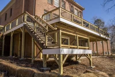 Deck Build using Deckorators Venture Series Decking in Alpharetta, GA