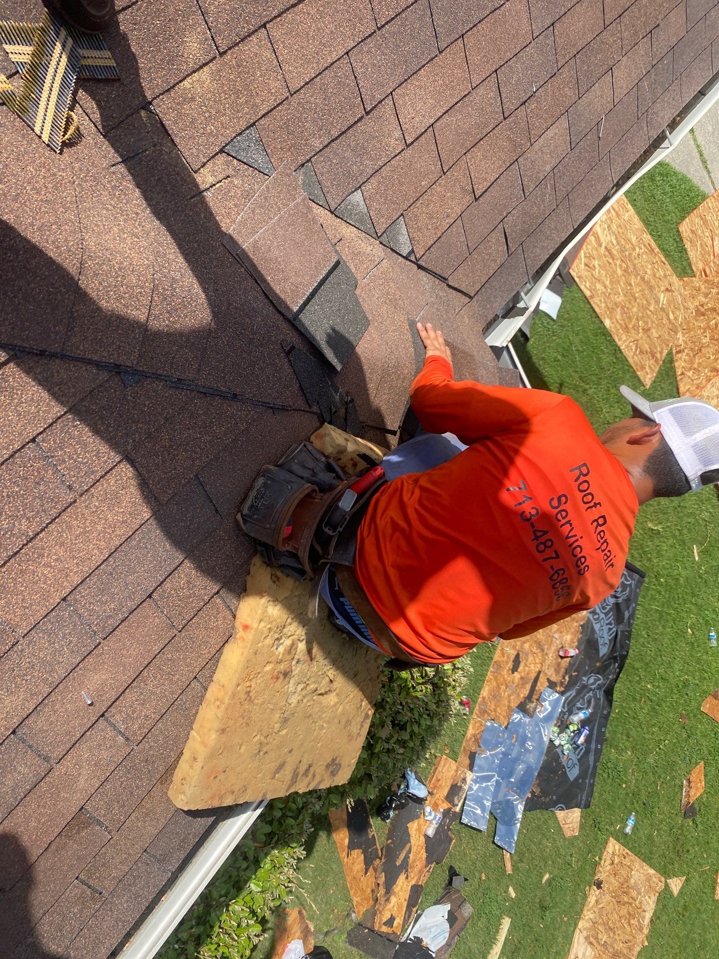 Residential Roofing Repair using Owen's Corning Duration (Lifetime) Shingles by Roof Repair Company