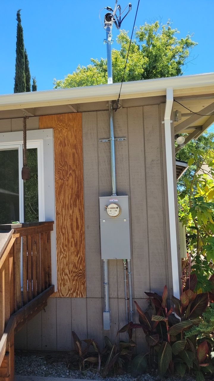 meter/main upgrade/relocation by Peach Electric Inc