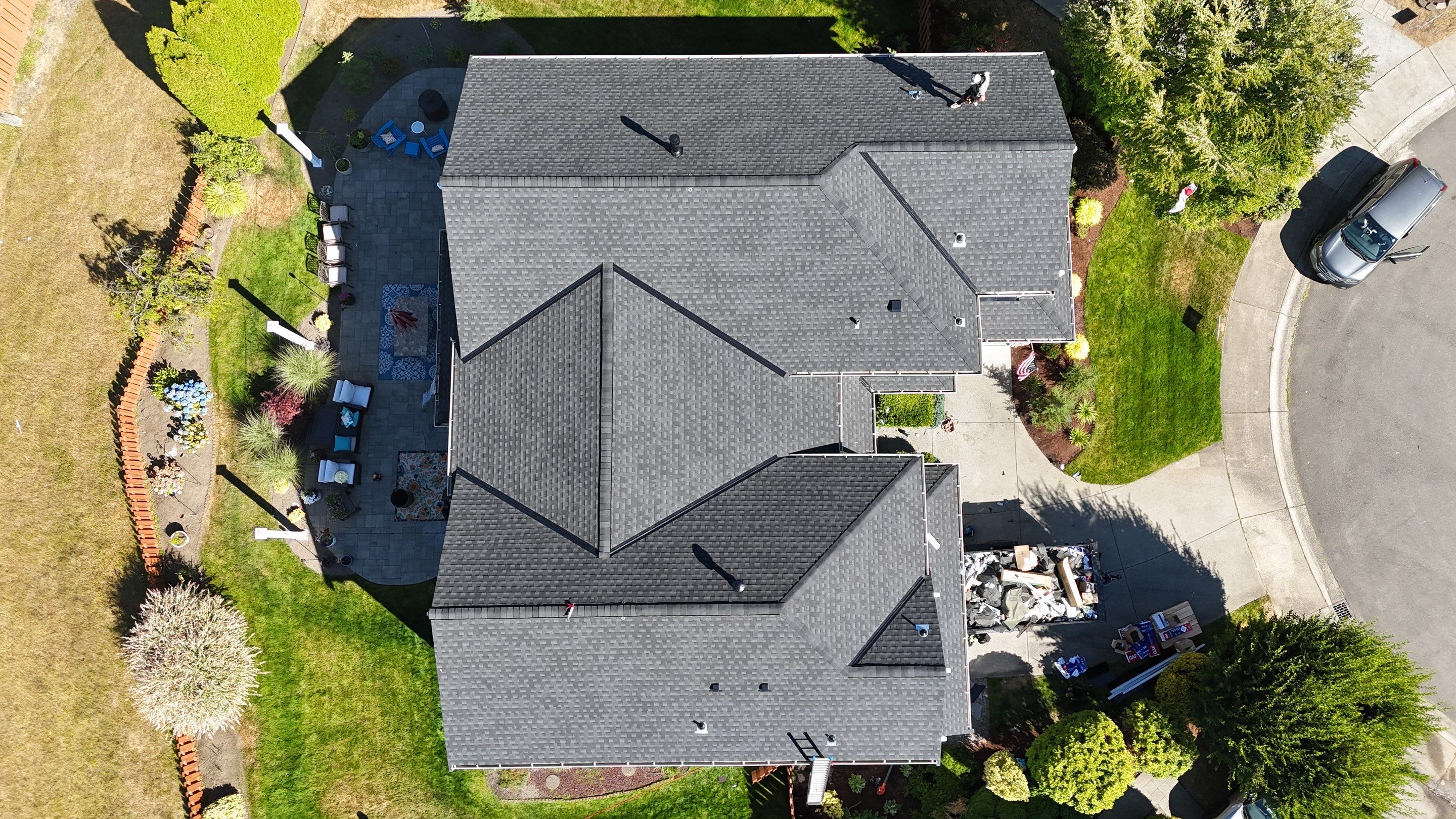 Residential Roofing Installation using GAF UHDZ Shingles by Roofing Formula LLC