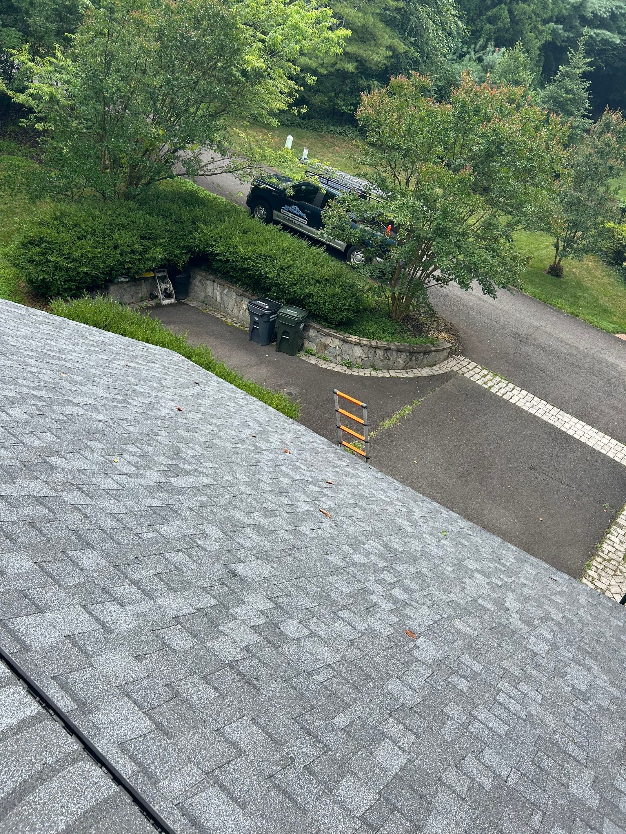 Oakton: Residential Roof Replacement with CertainTeed Landmark Designer Shingles in Pewter by RM Banning, Inc.