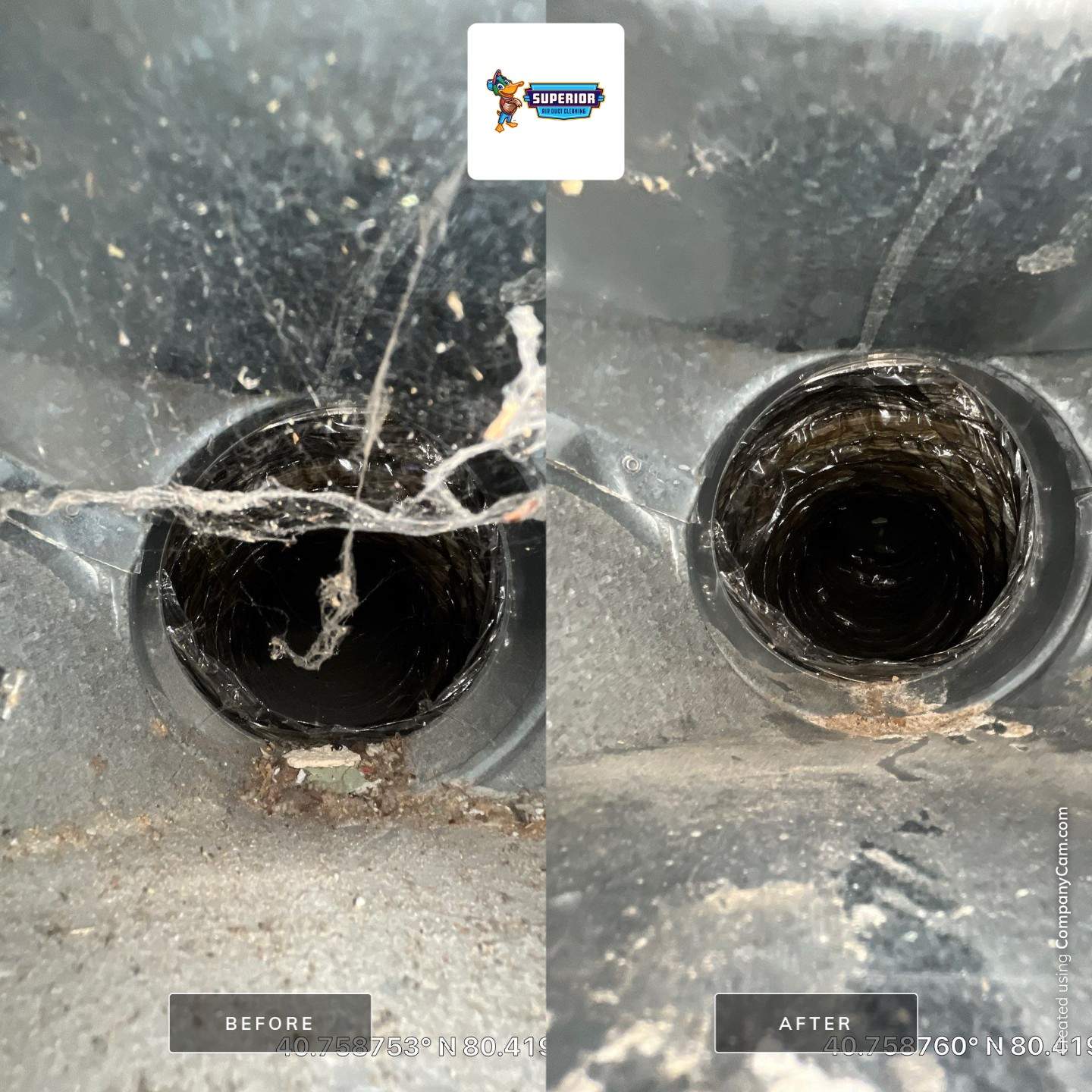 Air Duct Cleaning With a Vacuum Truck in Beaver Falls, PA by Superior Air Duct Cleaning