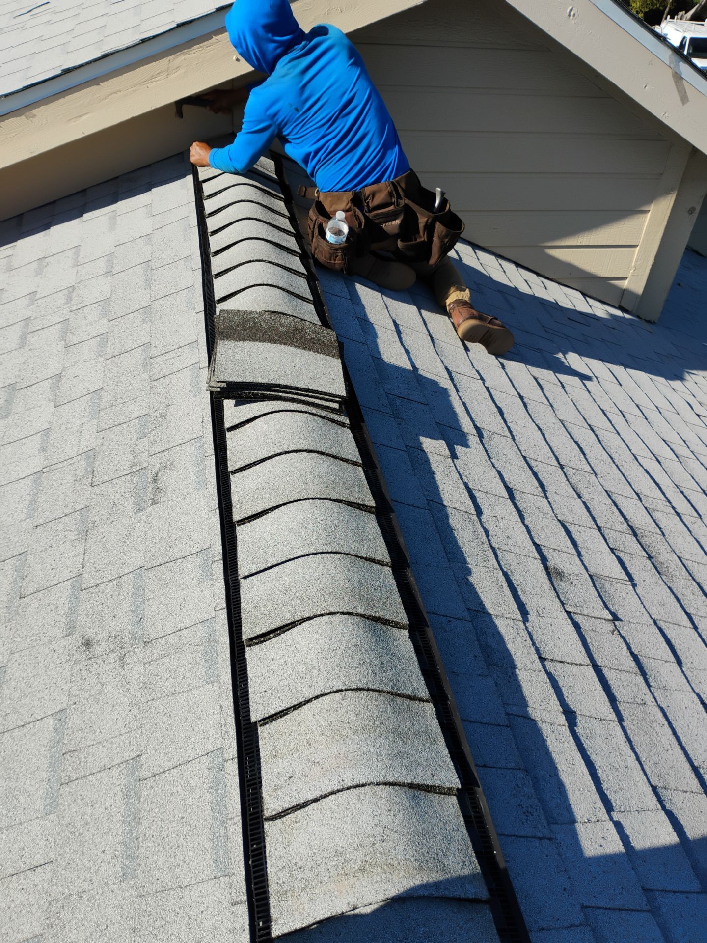 Leander Hail Damage Restoration and Architectural Shingle Roof Replacement by Caliber Restoration LLC
