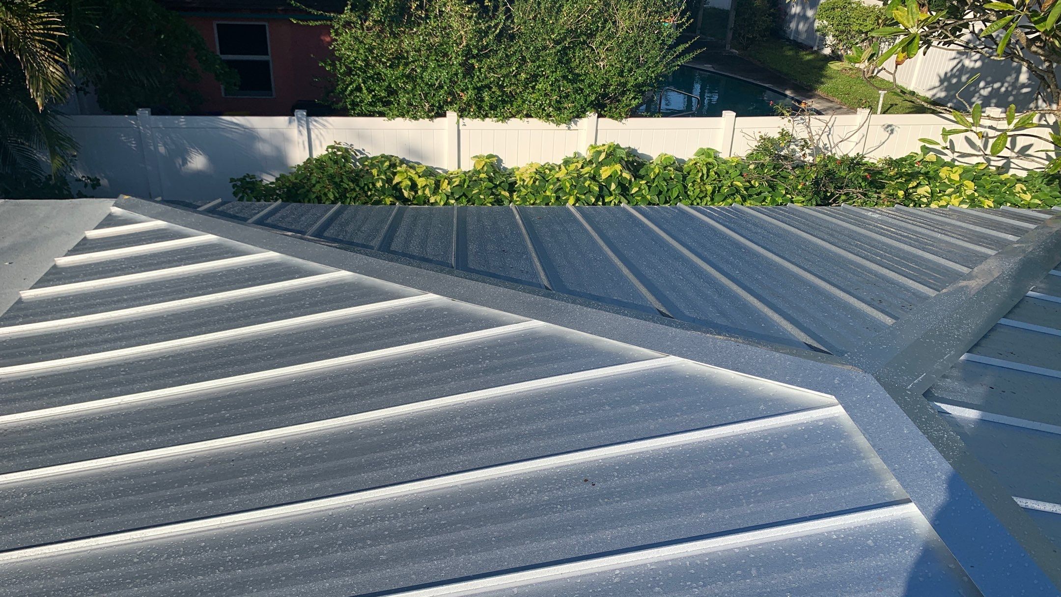Residential Roofing Installation using 1" Nail strip metal roof by BLUES BROTHERS ROOFING