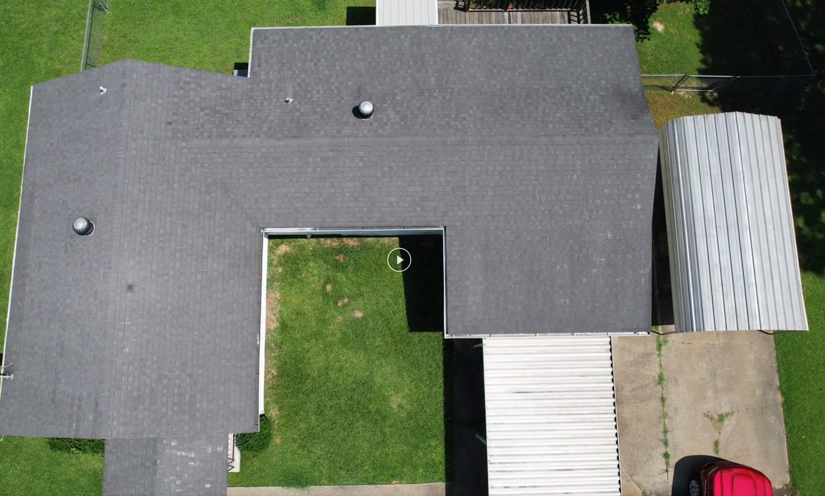Residential Shingle Reroof using CertainTeed XT25: Moire Black by Hostetler Roofing