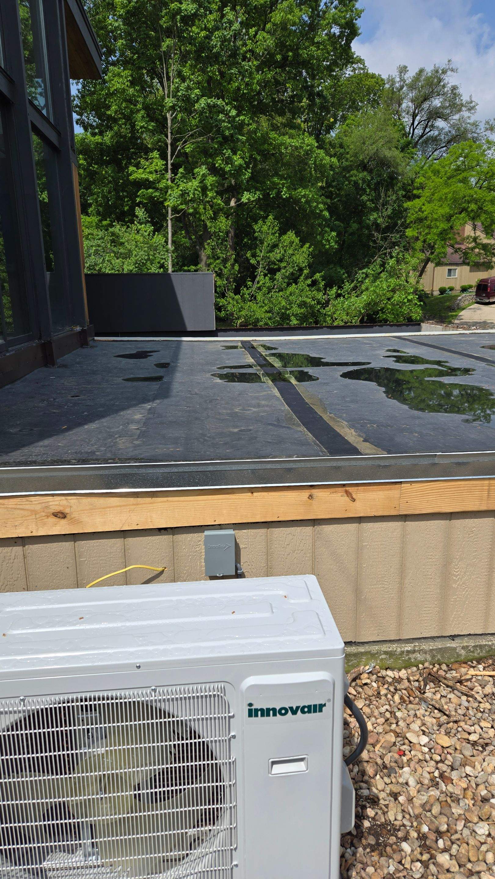 Residential Flat Roof Reconstruction & Substrate Repair by Level Up Roofing and Restoration Services LLC
