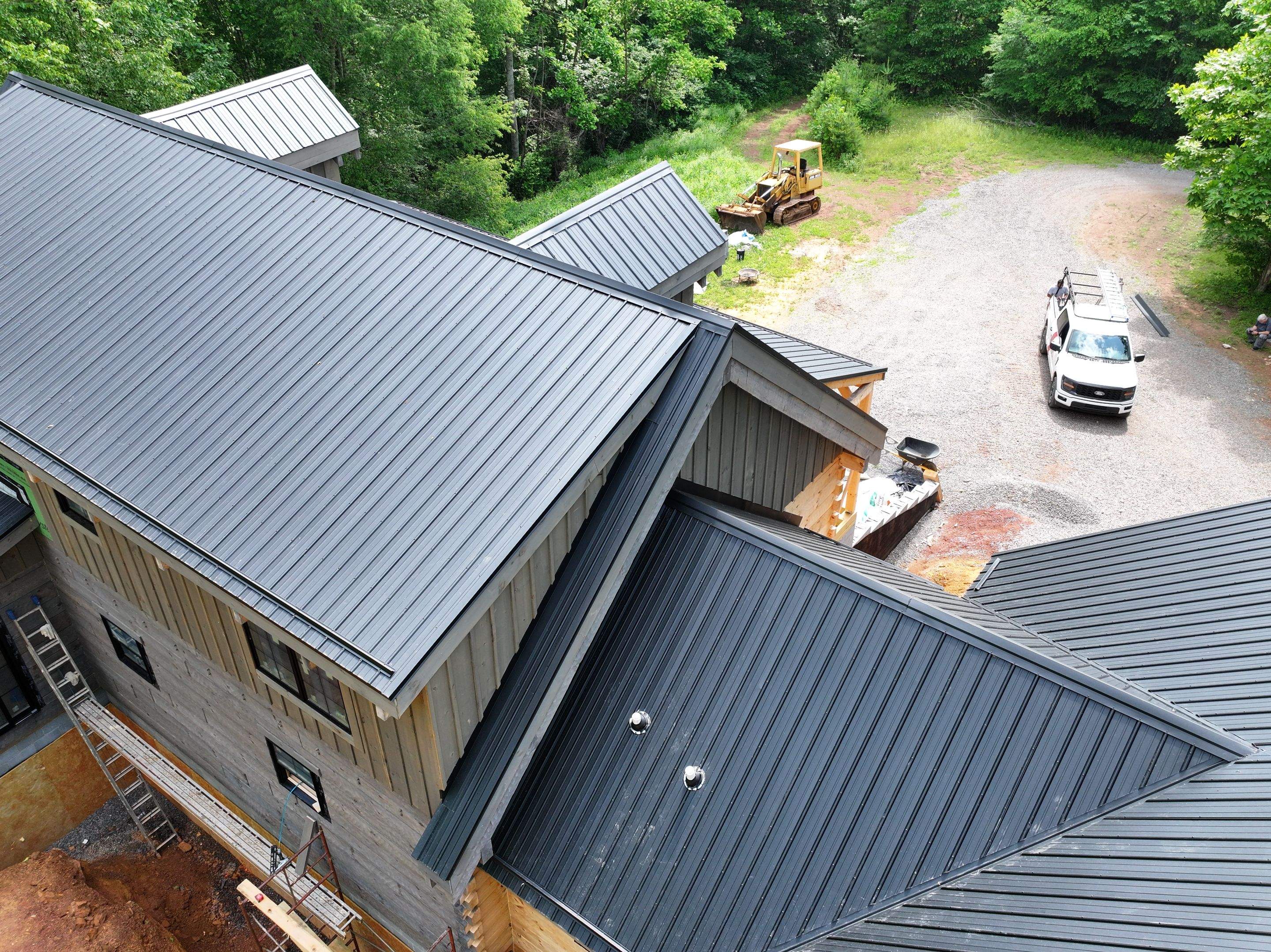 Textured Black AG Panel by Omnia Roofing