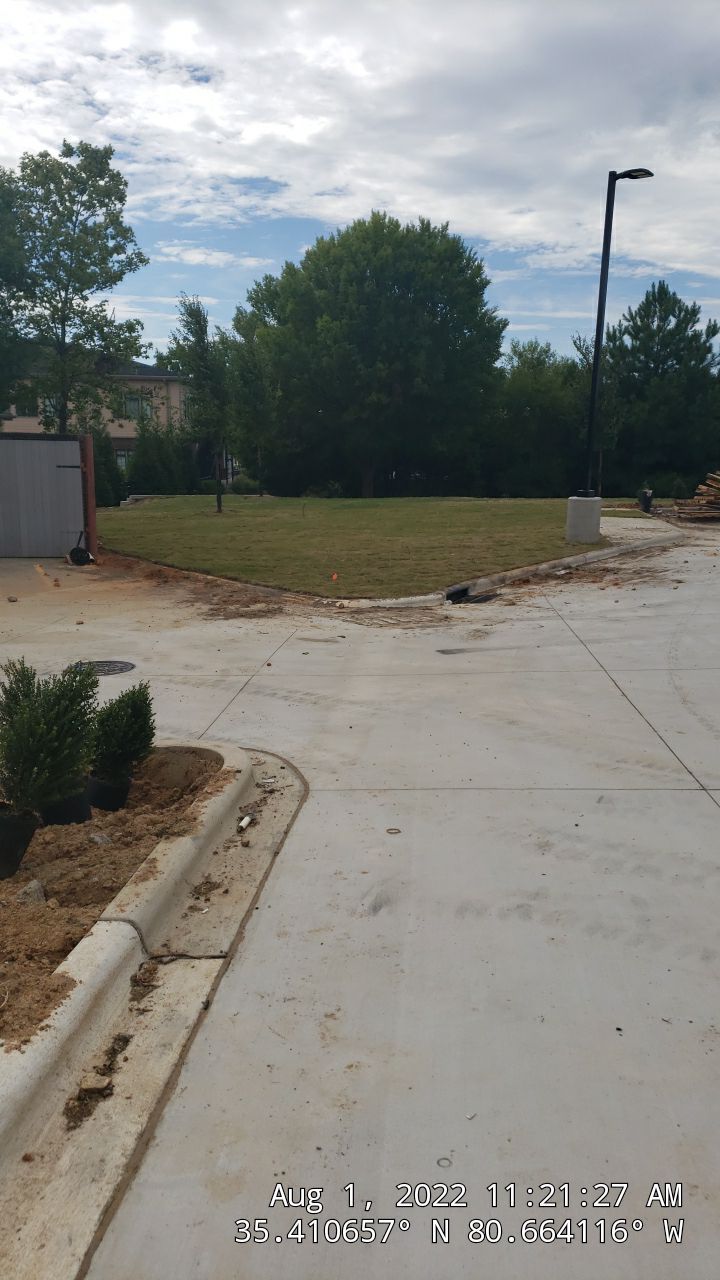 Commercial Landscaping Harris Teeter Fuel Station by Carolina-Metro Landscape, Inc