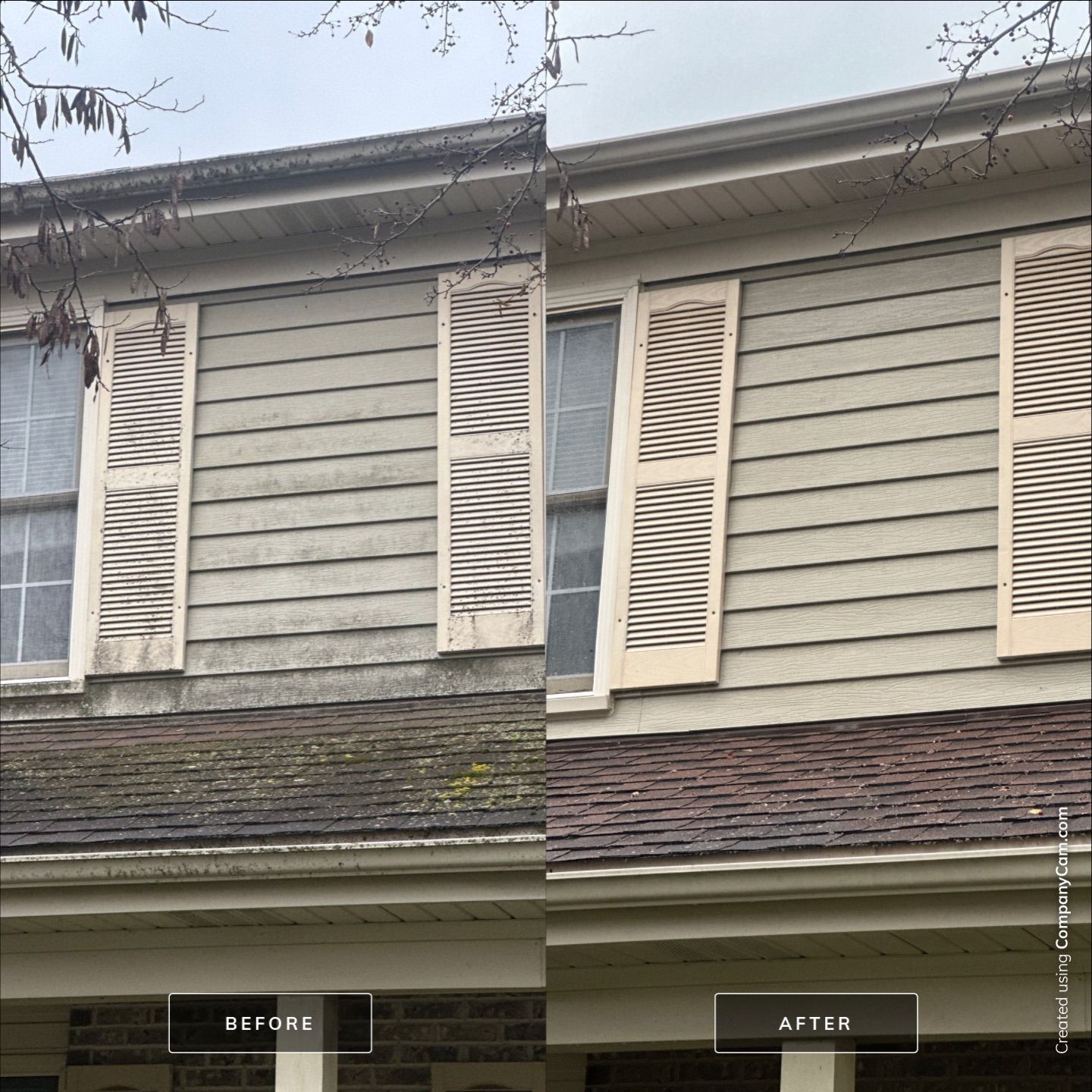 Project in Island Lake by Simmons Power & Soft Washing