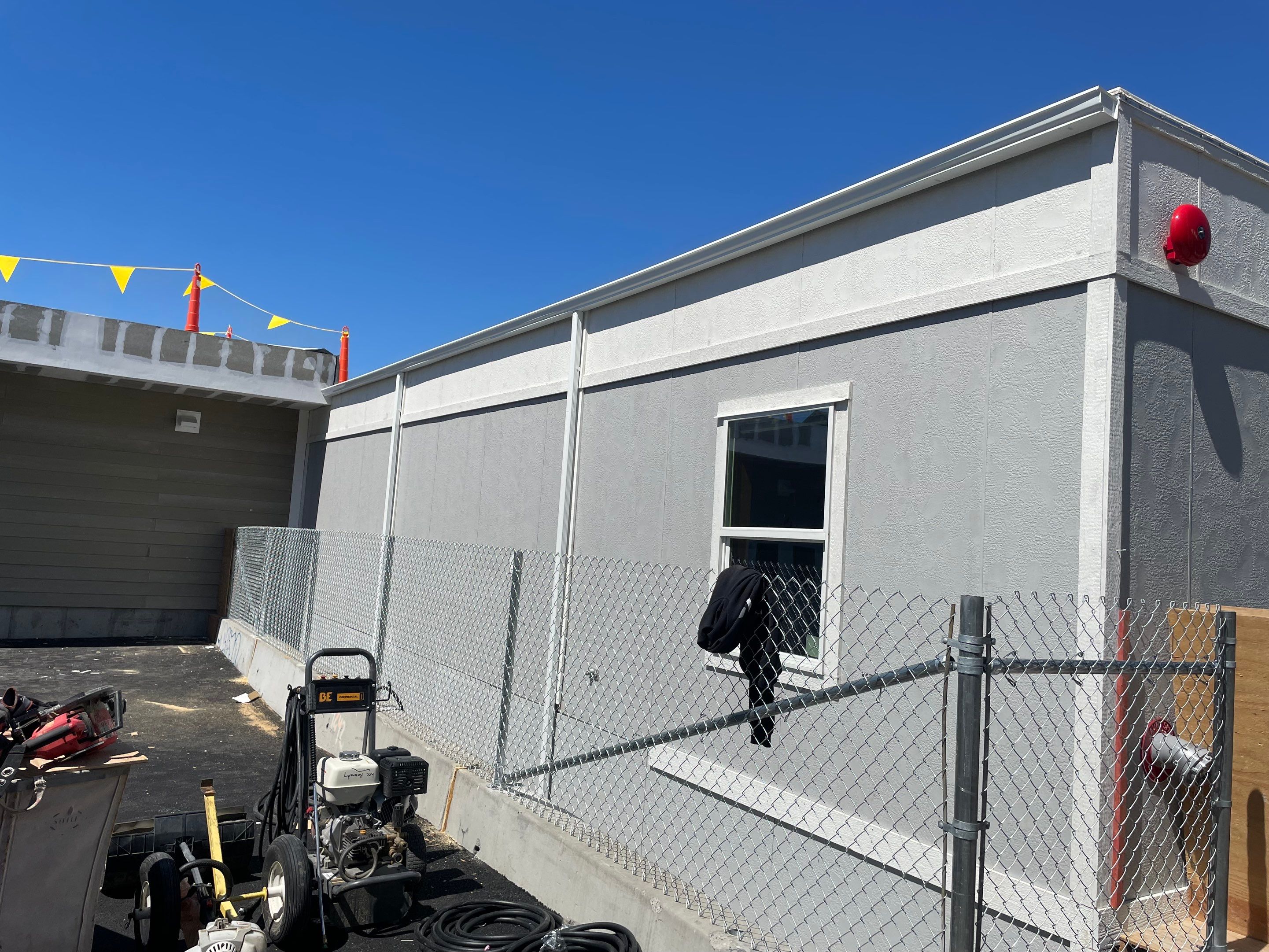 5" K-Style Aluminum Gutter Installation on The Squantum School in Quincy, MA by Gutter Pro Enterprises