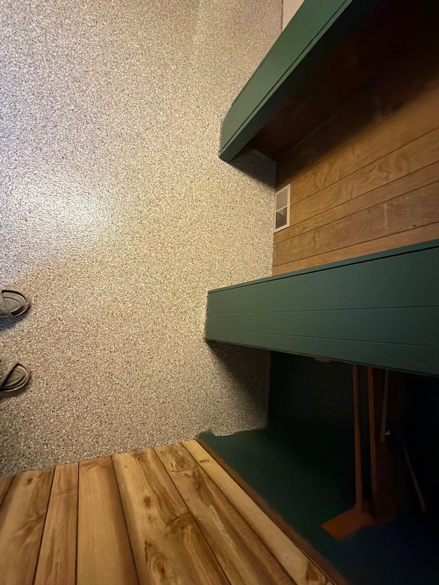 Custom Epoxy Flake Floor Installation for Spring Lake Residence by Gordon Painting