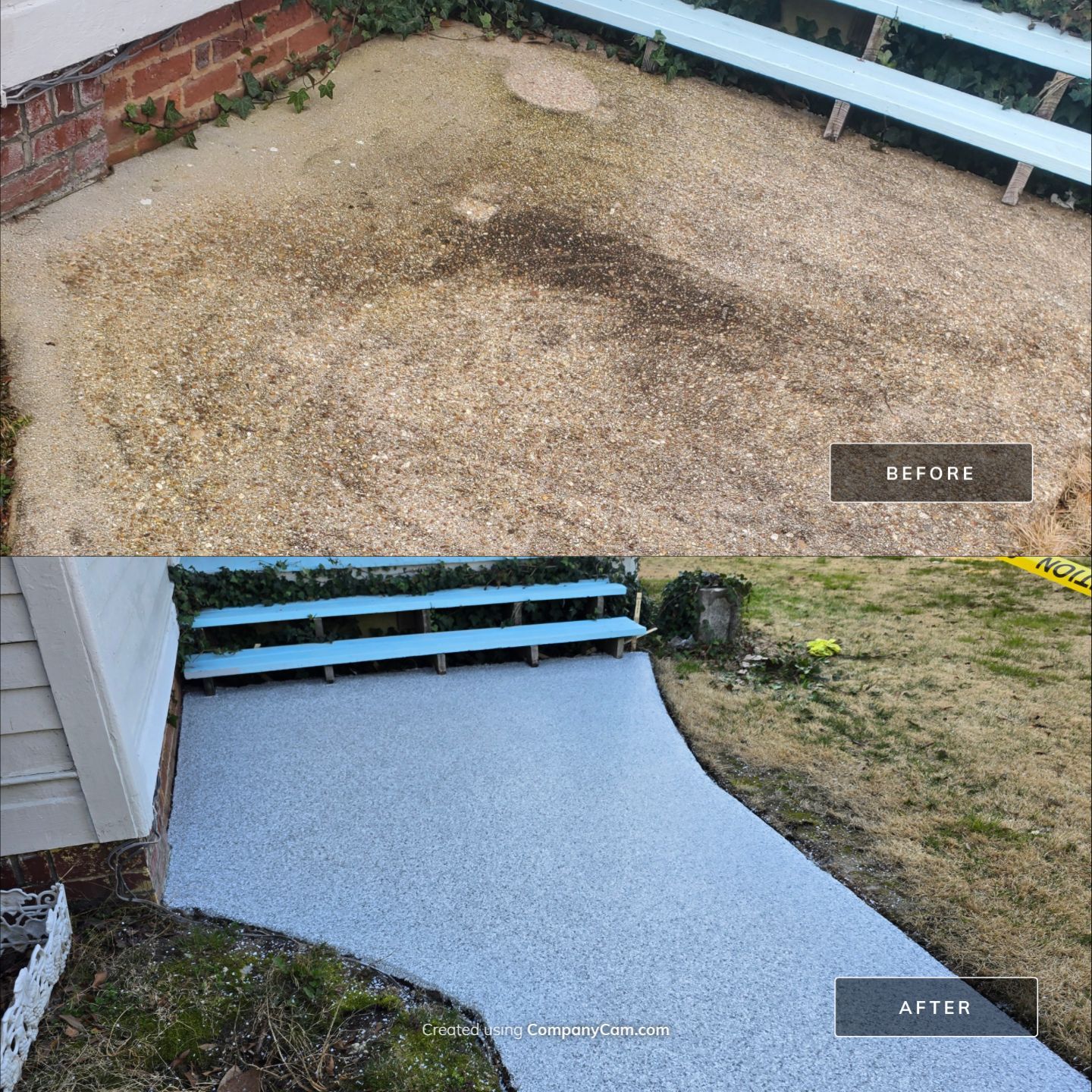 Sidewalk using Silver Bells by Elite Floor Solutions