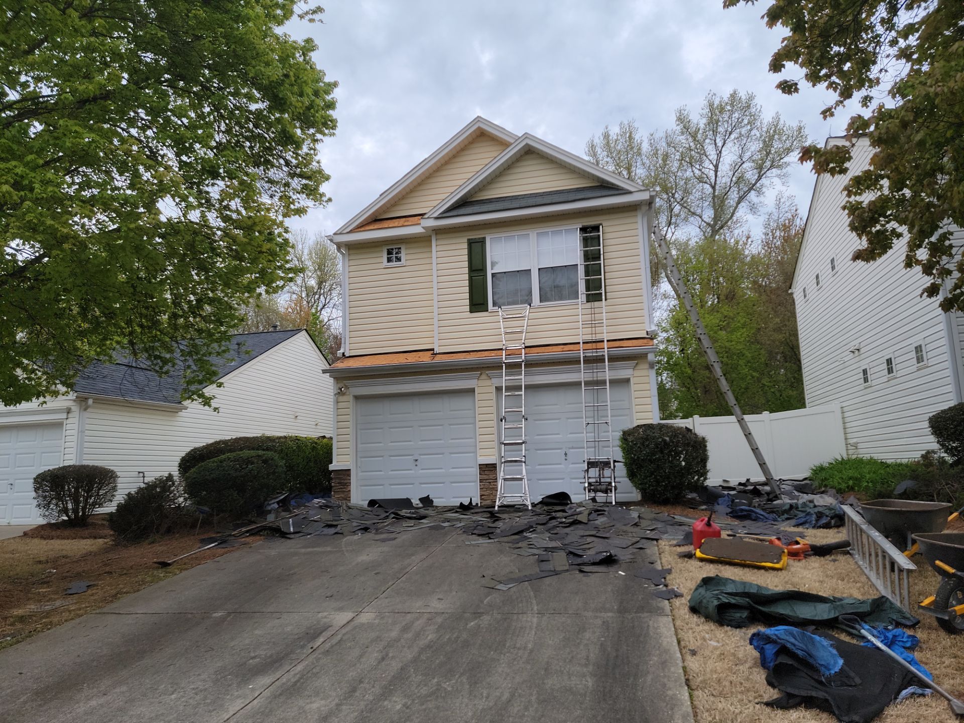 Residential Roofing Installation using Owens Corning by Inspector Roofing and Restoration