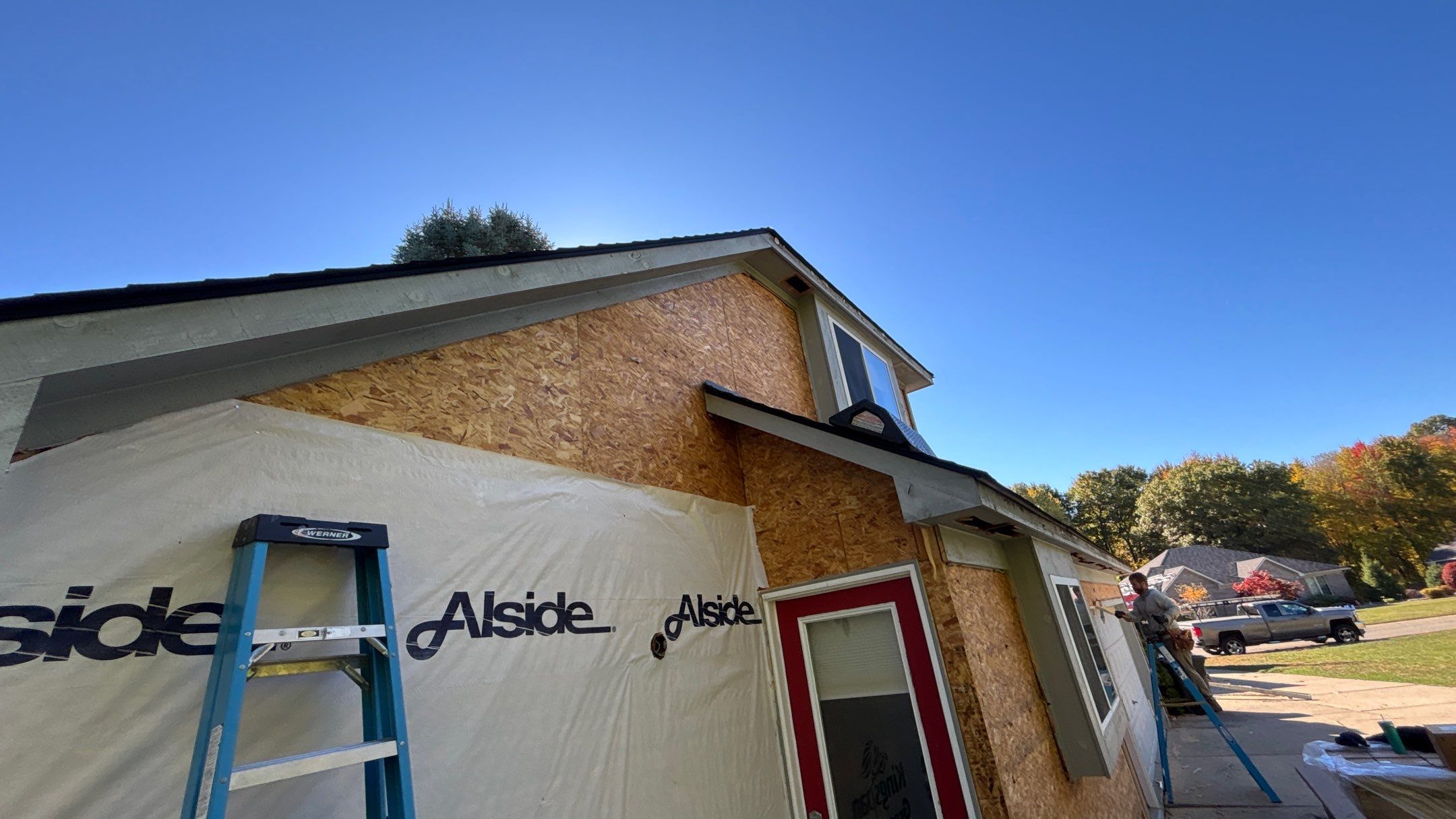 Siding Replacement using Ascend Laguna Blue by 180 Contractors