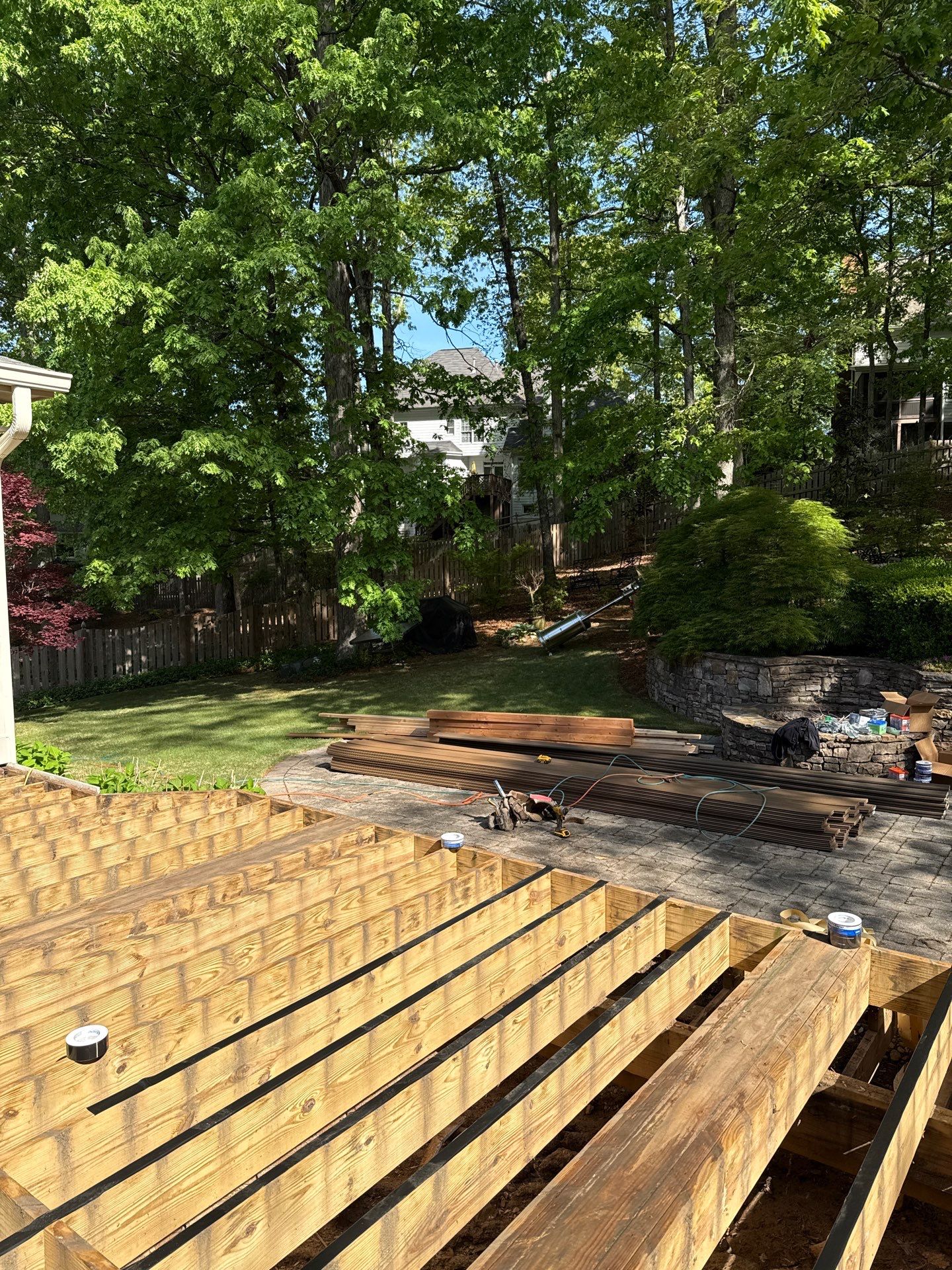 James Hardie Siding Install, Rotten Wood Replacement, Trex Deck Resurface, and Exterior Paint Project in Roswell, GA by Nelson Exteriors 
