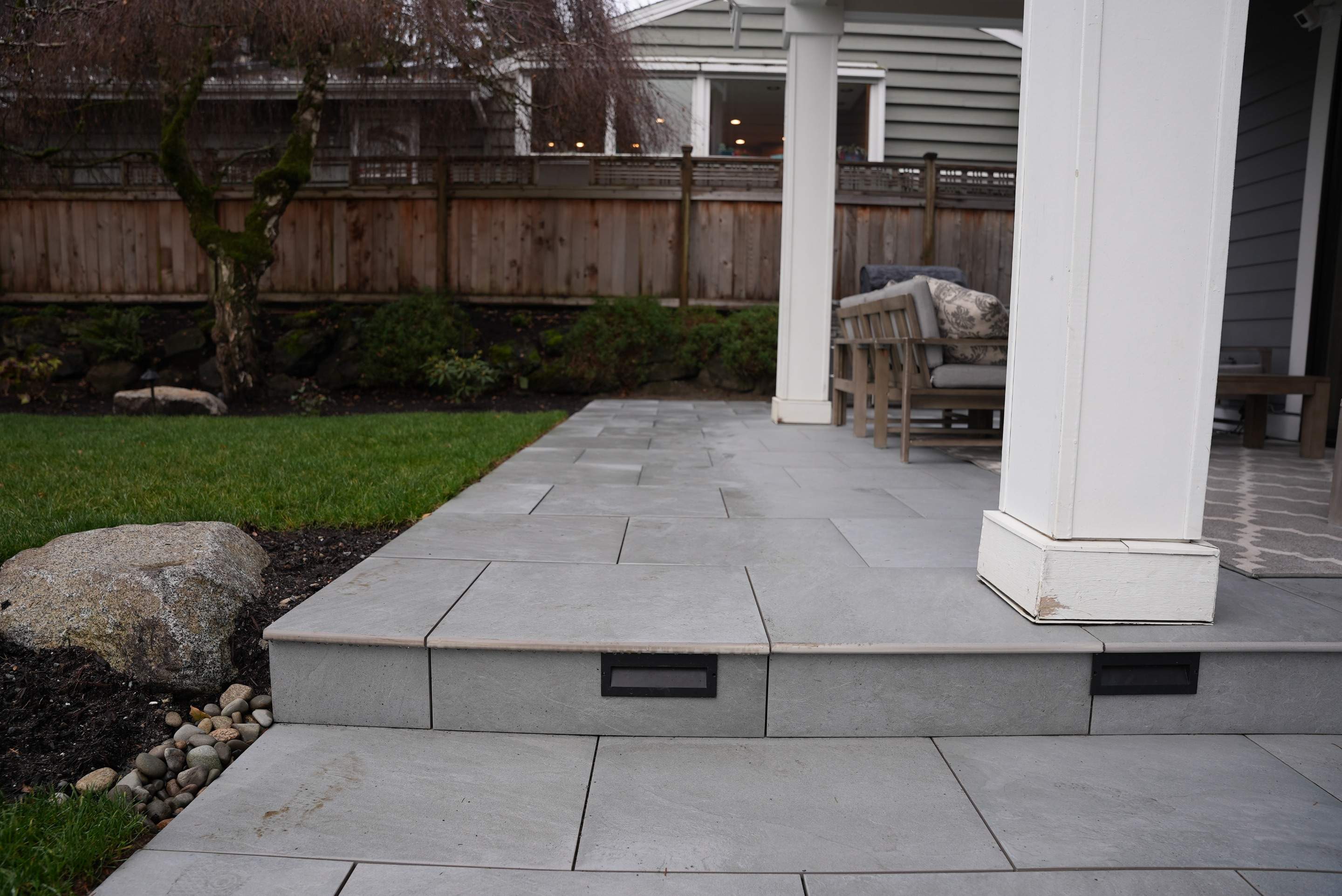 Hardscaping Back Patio Landscape Project  by Jireh Asphalt & Concrete Inc 