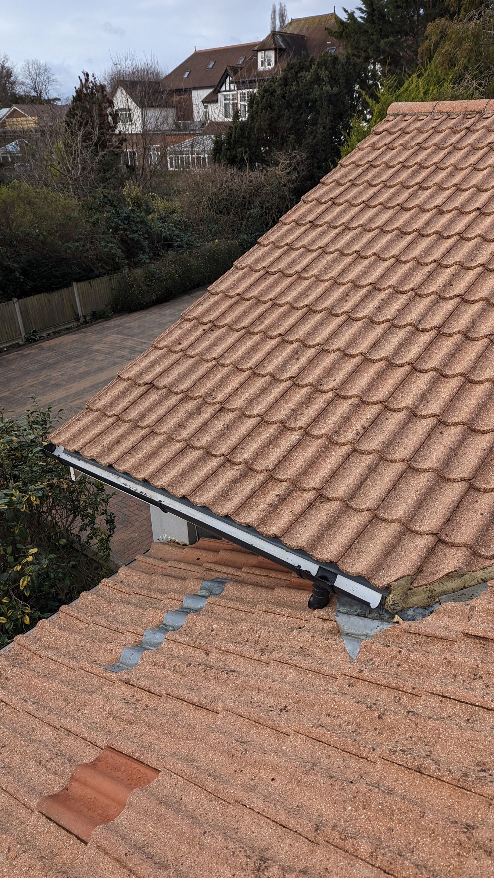 Roof and Driveway Clean using Honda 15lpm Low Pressure Washing Machine by Ges Exterior Cleaning ltd