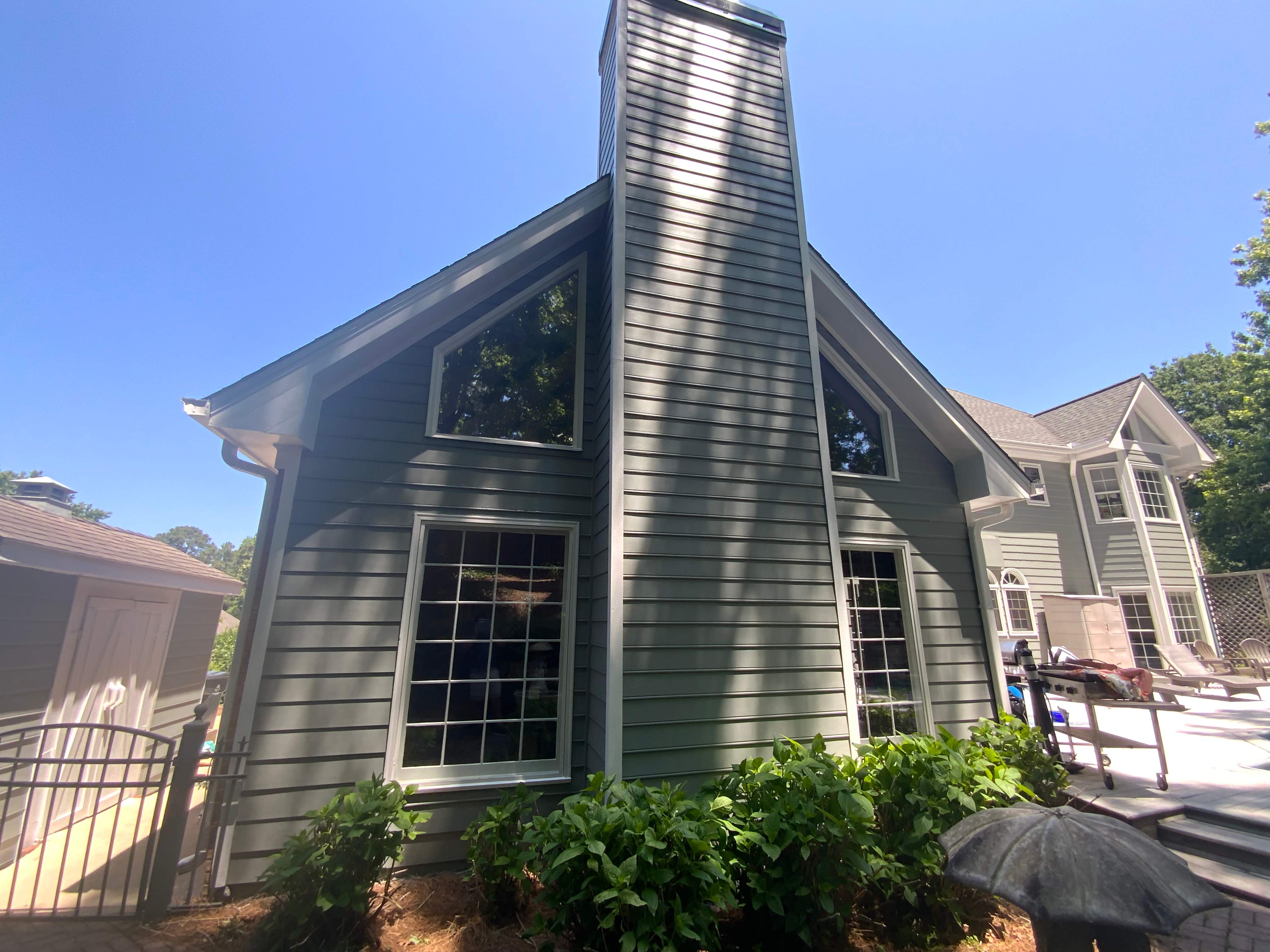 Full Exterior Home Repainting and Trim Refinishing in Roswell by Swift Home Renovations