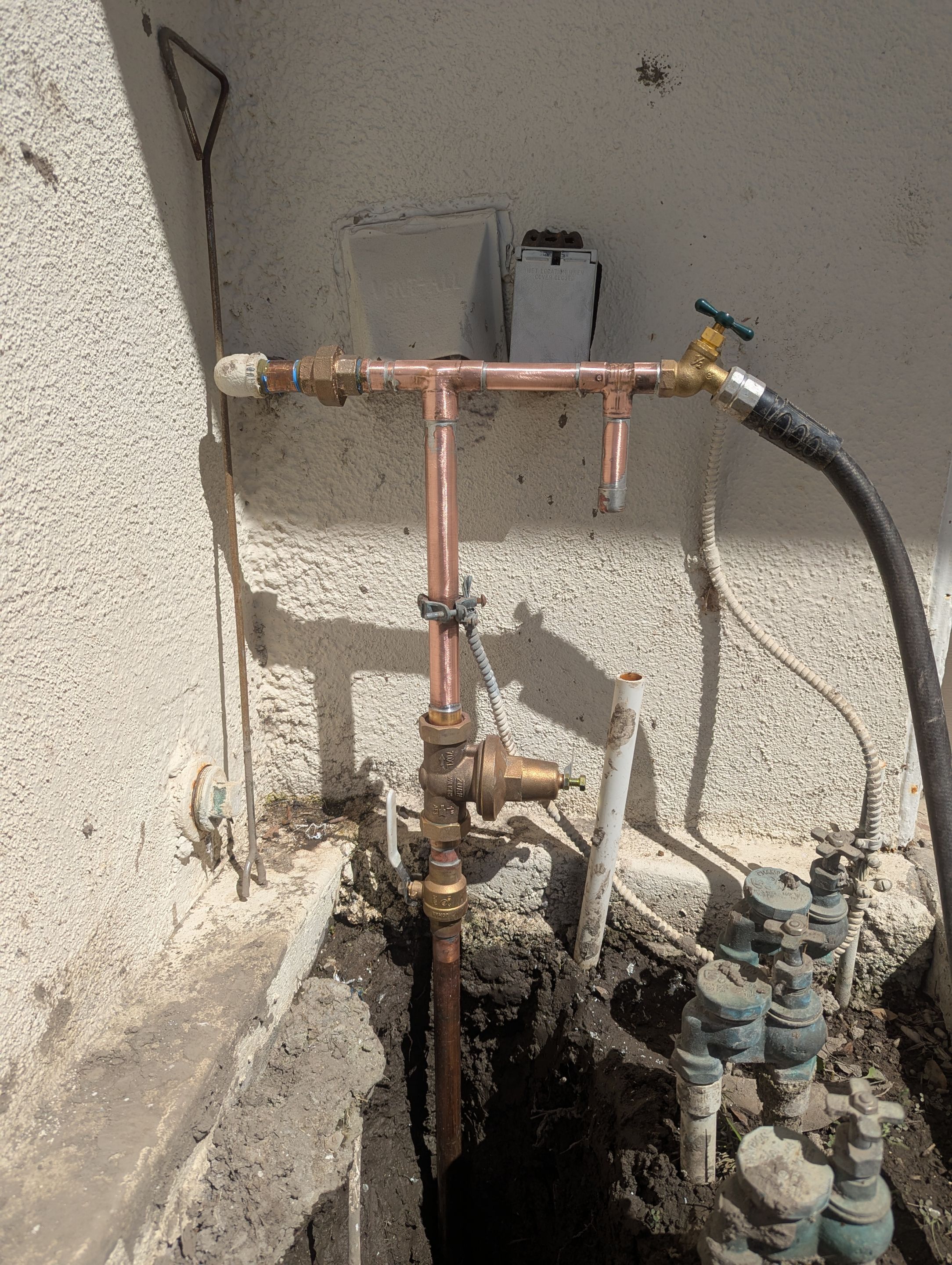 Water Main from meter to house  by Professional Plumbing Inc 