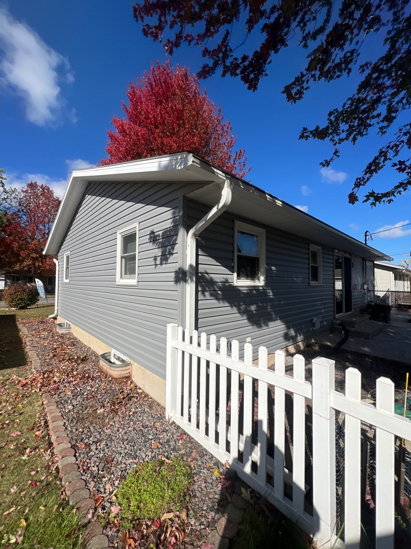 Siding Replacement with Vinyl Siding in Granite Gray by Gellings Roofing and Siding LLC