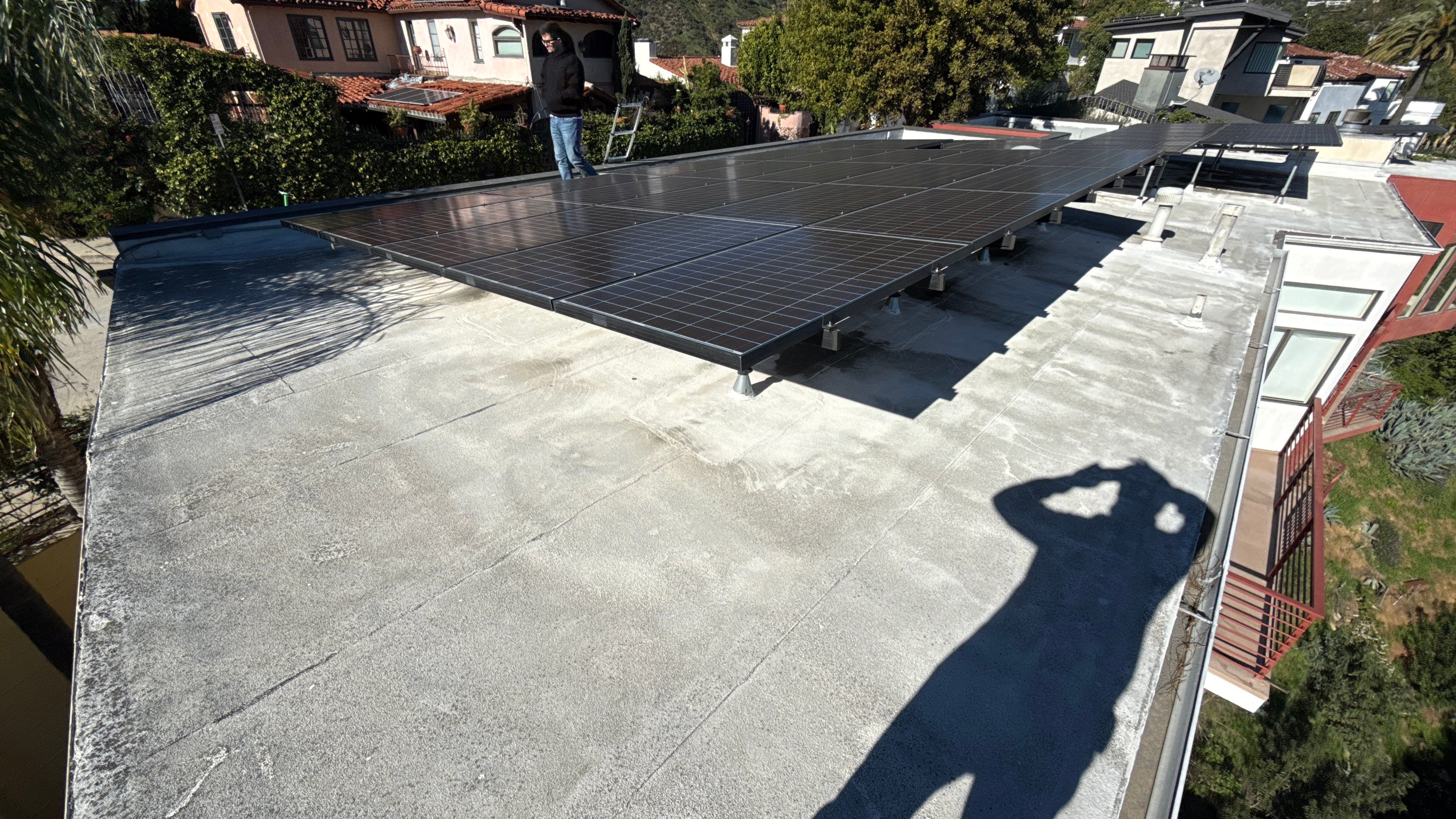 Residential Silicone Coating Project - West Hollywood by Hull Brothers Roofing