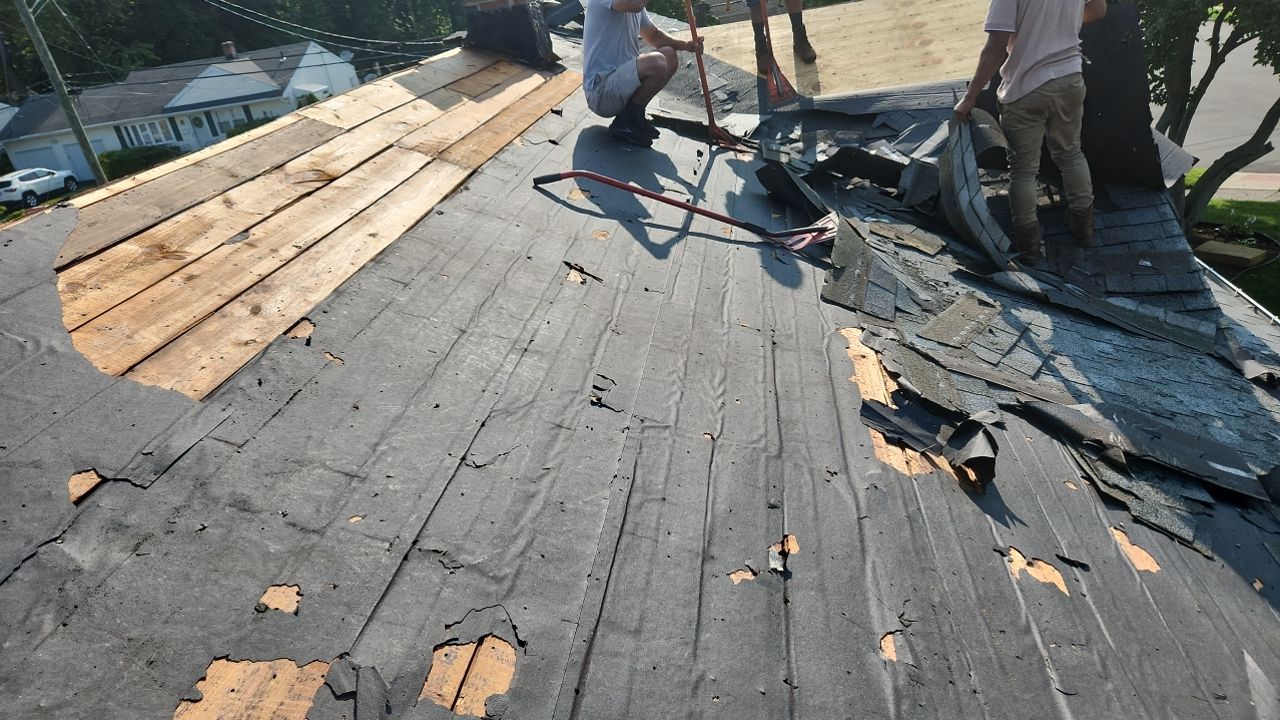 Residential Roofing Installation using Owens Corning Duration Estate Gray by A Plus Exterior