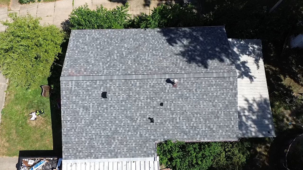 Atlas Pinnacle, Color, Coastal Granite, Drip Edge, Color, White by Eagle Eye Roofing