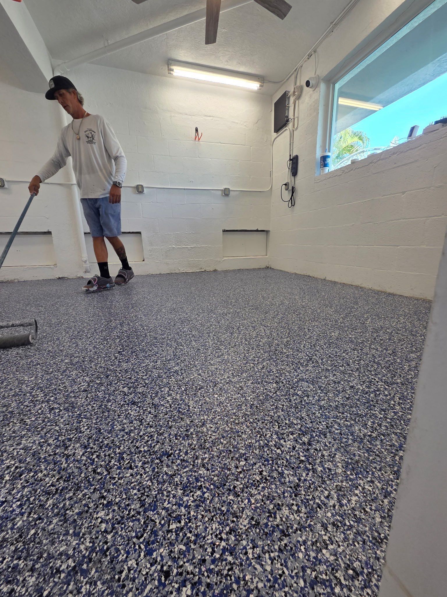 “Orbit” Tackle Room Project in Duck Key, FL by Tropical Epoxy Coatings & Creations LLC