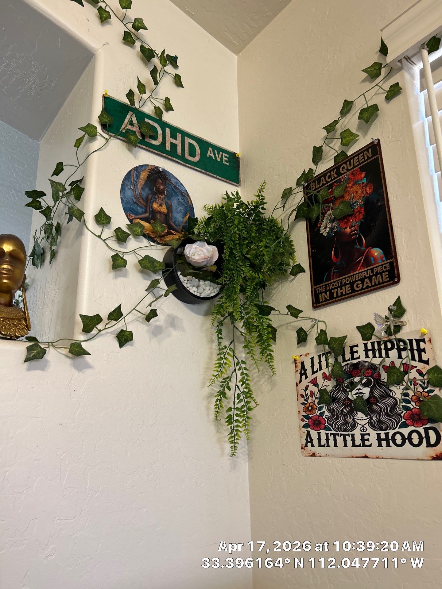 Interior Decorative Wall and Artificial Vine Installation in Phoenix by CompanyCam Sales Demo