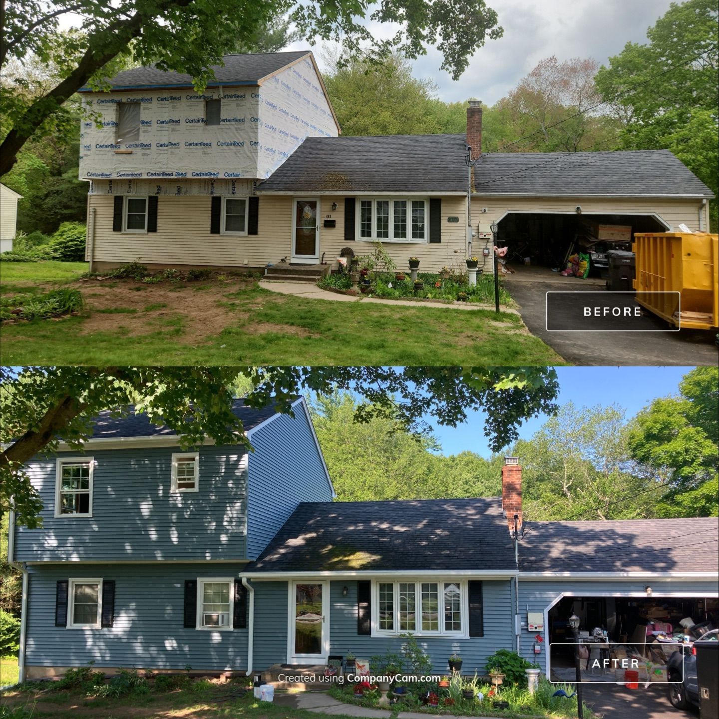 Fresh Siding Rejuvenation with Cert Monogram D/4 x 12'6" clapboard, Wedgewood Blue by DiGiorgi Roofing and Siding Inc
