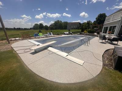 Creekbed Pool Deck Coating