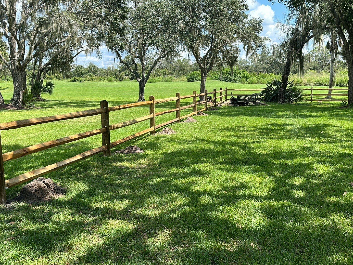 Wood Fence Installation using Wood 3 Rail Ranch Fence by Asap fence and gates, LLC