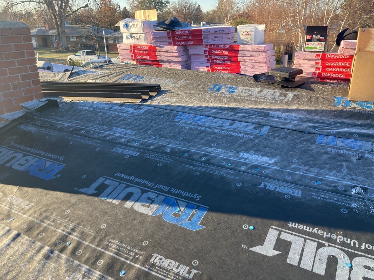 Meridian Single Level Residential Roofing Installation by ID Roofing LLC