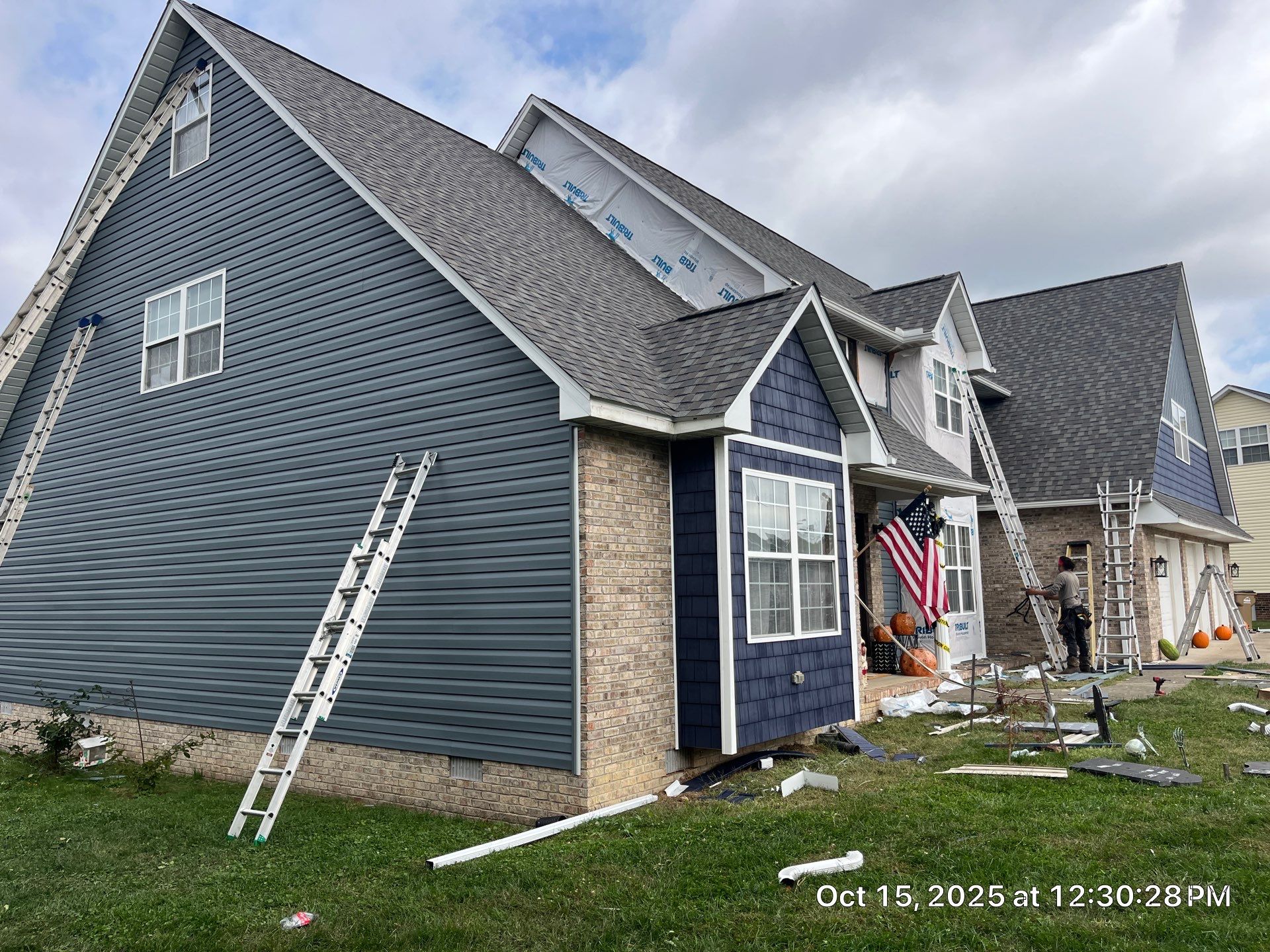 Land Mark Pro, LP Smartside, and Harbor Mill Vinyl Shake Siding by Fahey Roofing + Contracting