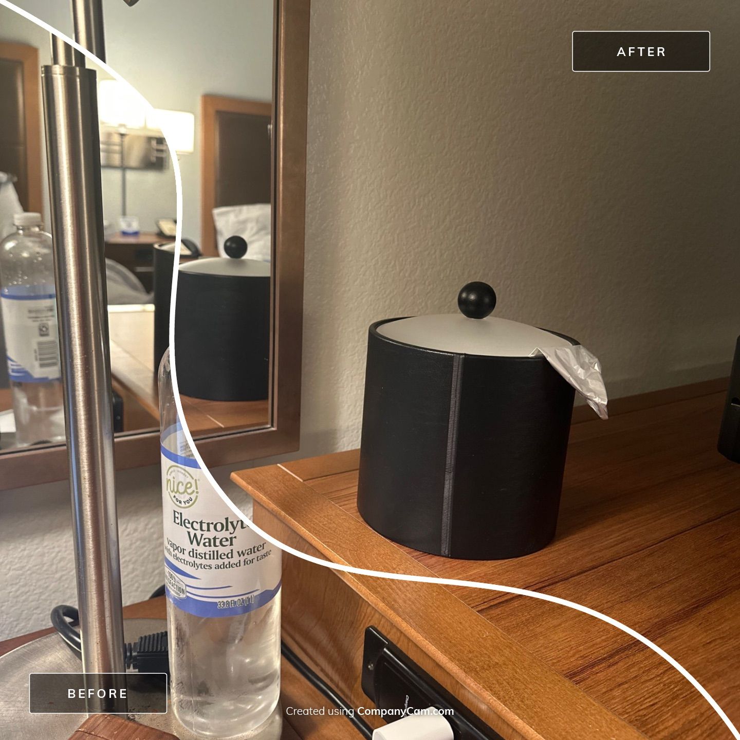 Orlando Guest Room Interior Renovation with New Flooring and Fixtures by CompanyCam Sales Demo