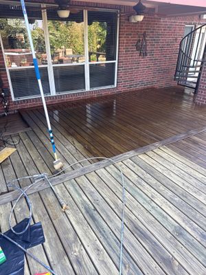 Multi-Level Wood Deck Restoration and Protective Staining in Pearland