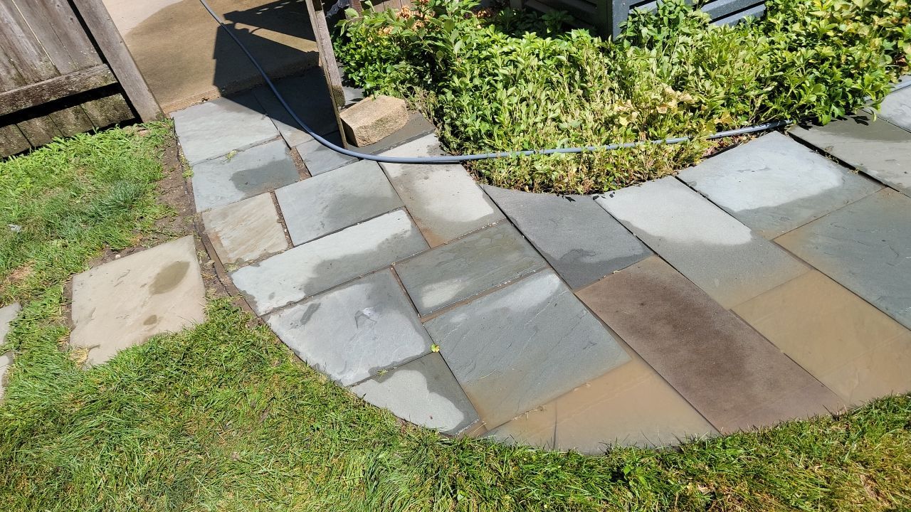 Exterior Stone and Concrete Surface Cleaning by Northern Power Washing LLC.
