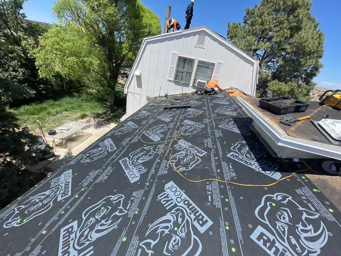 Architectural Shingle Roof Replacement with gutters and downspouts for Edgewood Home by Doyle Roof Masters Inc