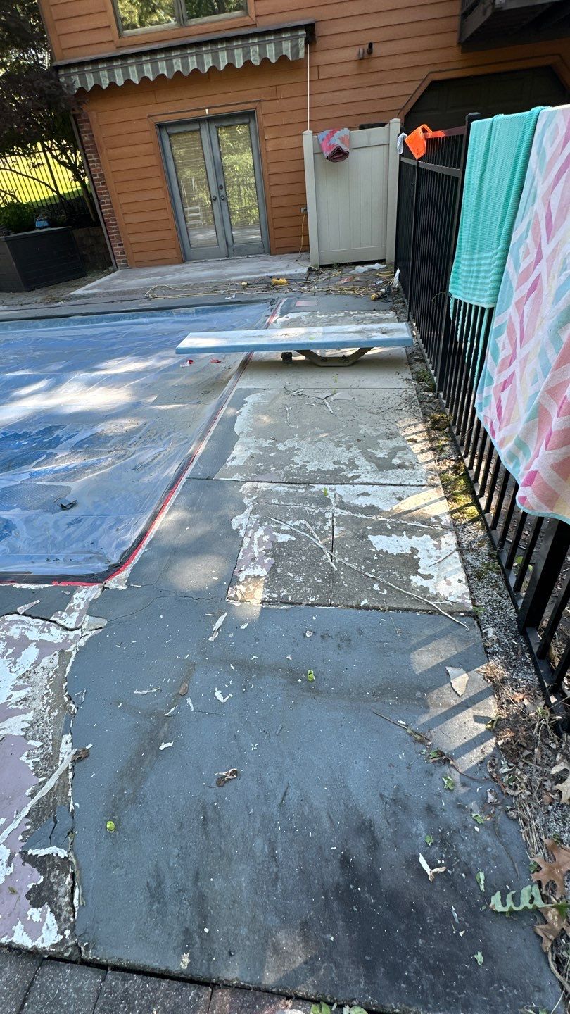 Pool Deck Project in Coraopolis by Floors in a Day, Inc