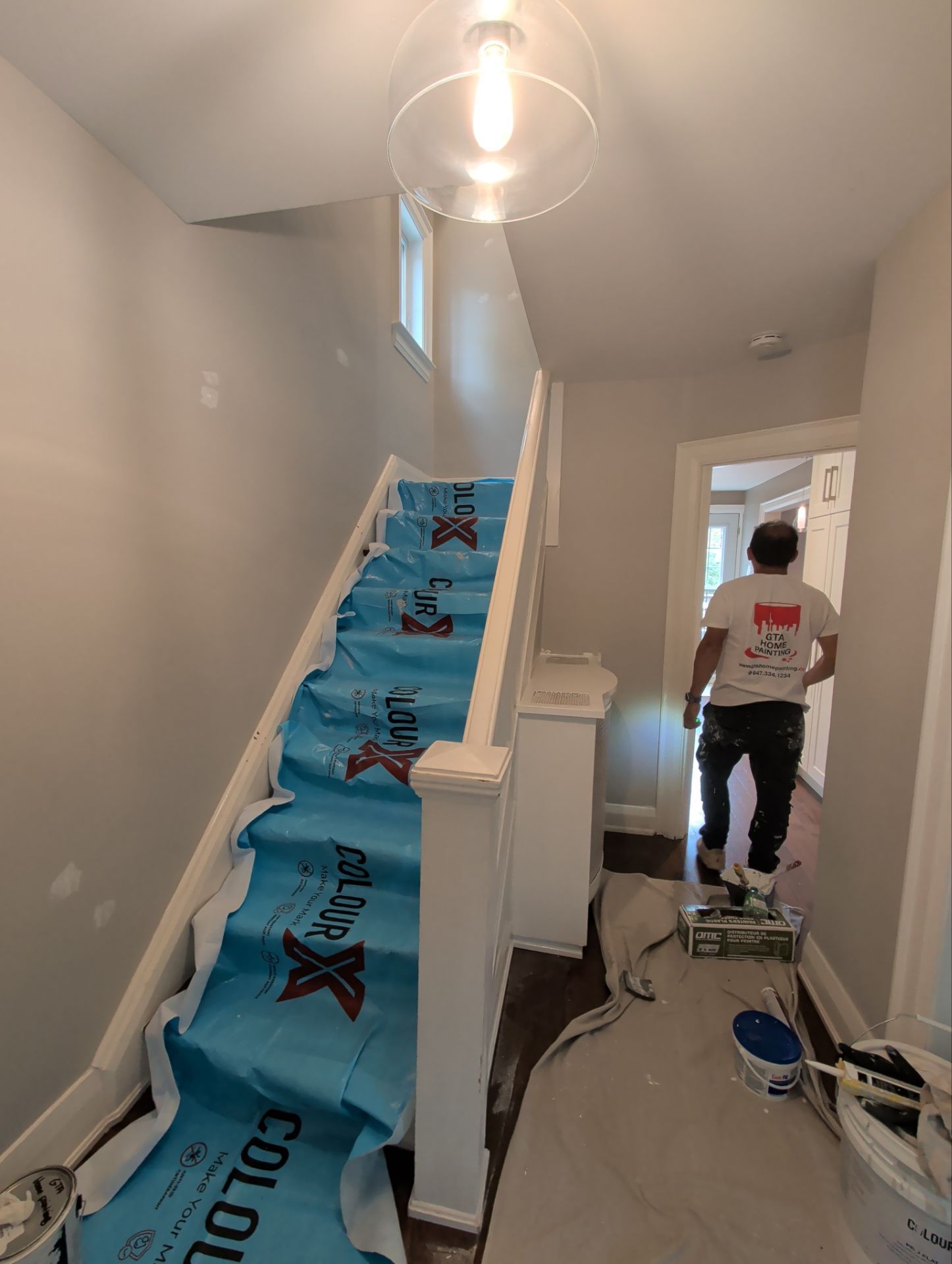 Full Interior Painting and Kitchen Cabinet Refinishing in Toronto by GTA HOME PAINTING