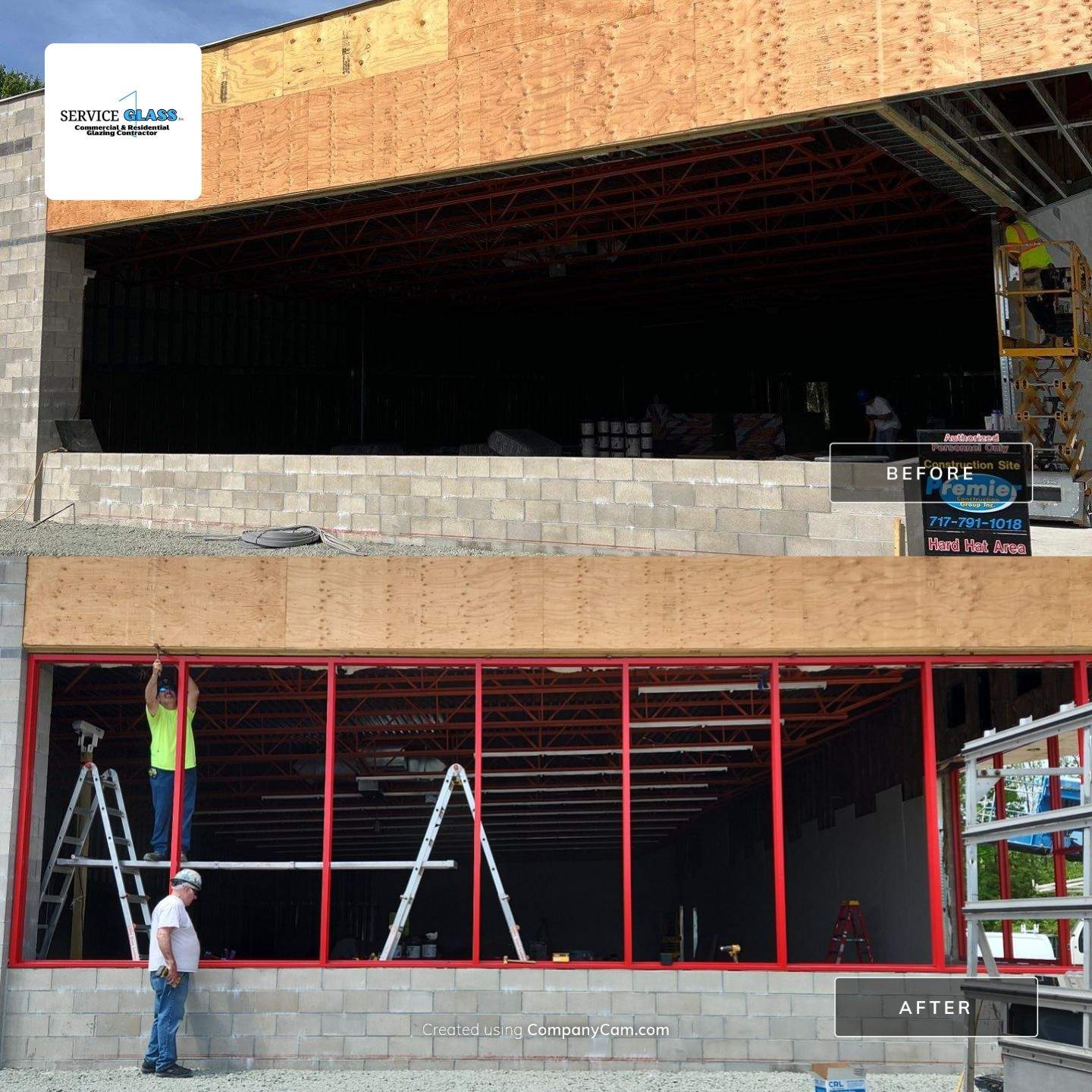 Commercial Storefront Install by Service Glass Inc