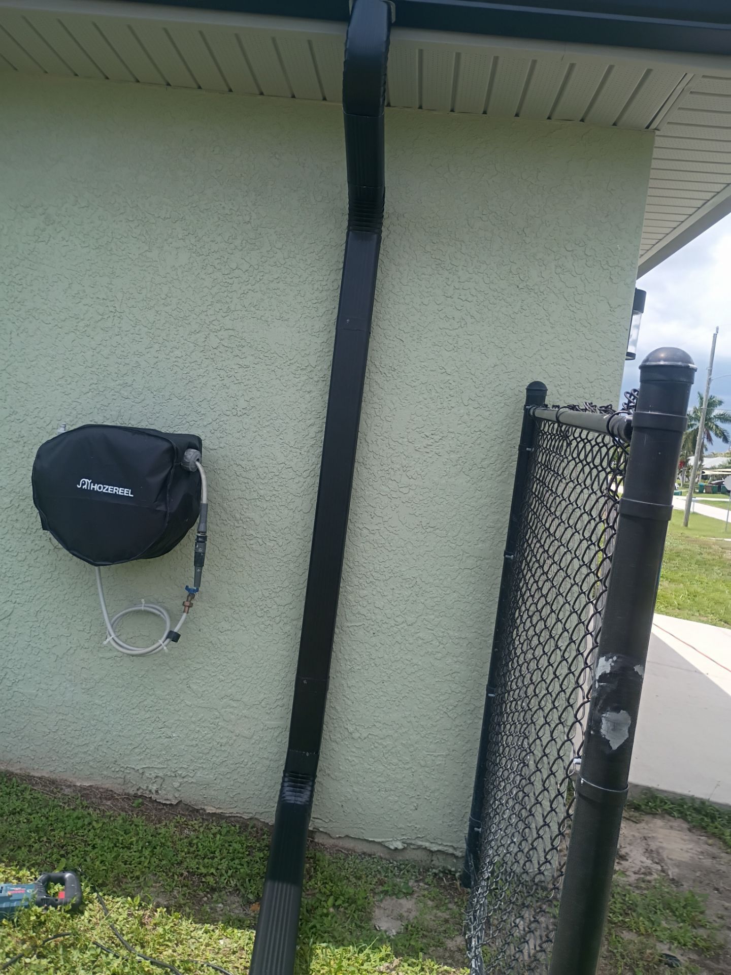 Black Seamless Gutters using K-Style Seamless Gutters in Cape Coral FL by Gutter Professors